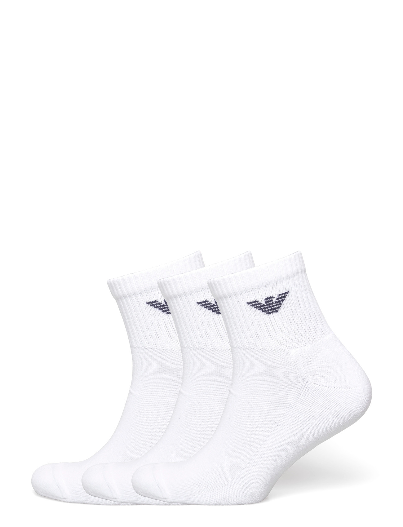 Emporio Armani Socks Set, One Size, White, Sokker > Ankelstrømper, Herre