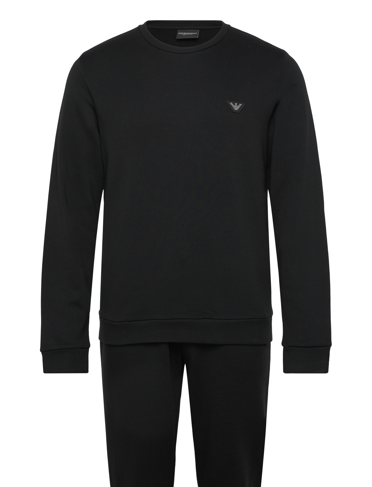 Emporio Armani Loungewear Tracksuit, S, Black, Nat- Og Opholdstøj > Pyjamas (set), Herre