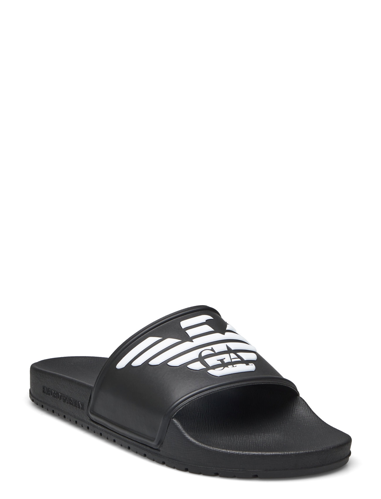 Emporio Armani Slipper Pu eagle Log Pool sliders Boozt