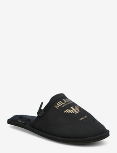 UNDERWEAR SLIPPER JE - slippers - black+black