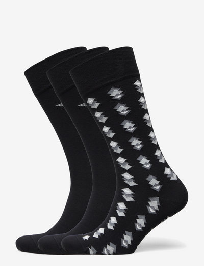 3 PACK SHORT SOCKS - multipack sokken - nero/perla