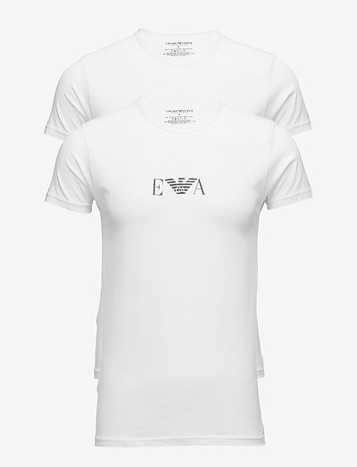 MENS KNIT 2PACK T-SH - t-shirts im multipack - bianco/bianco