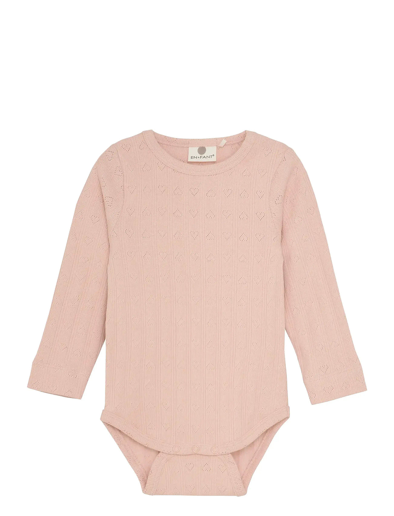 EN FANT Body Ls Pointelle Pink - 74 - Kinder