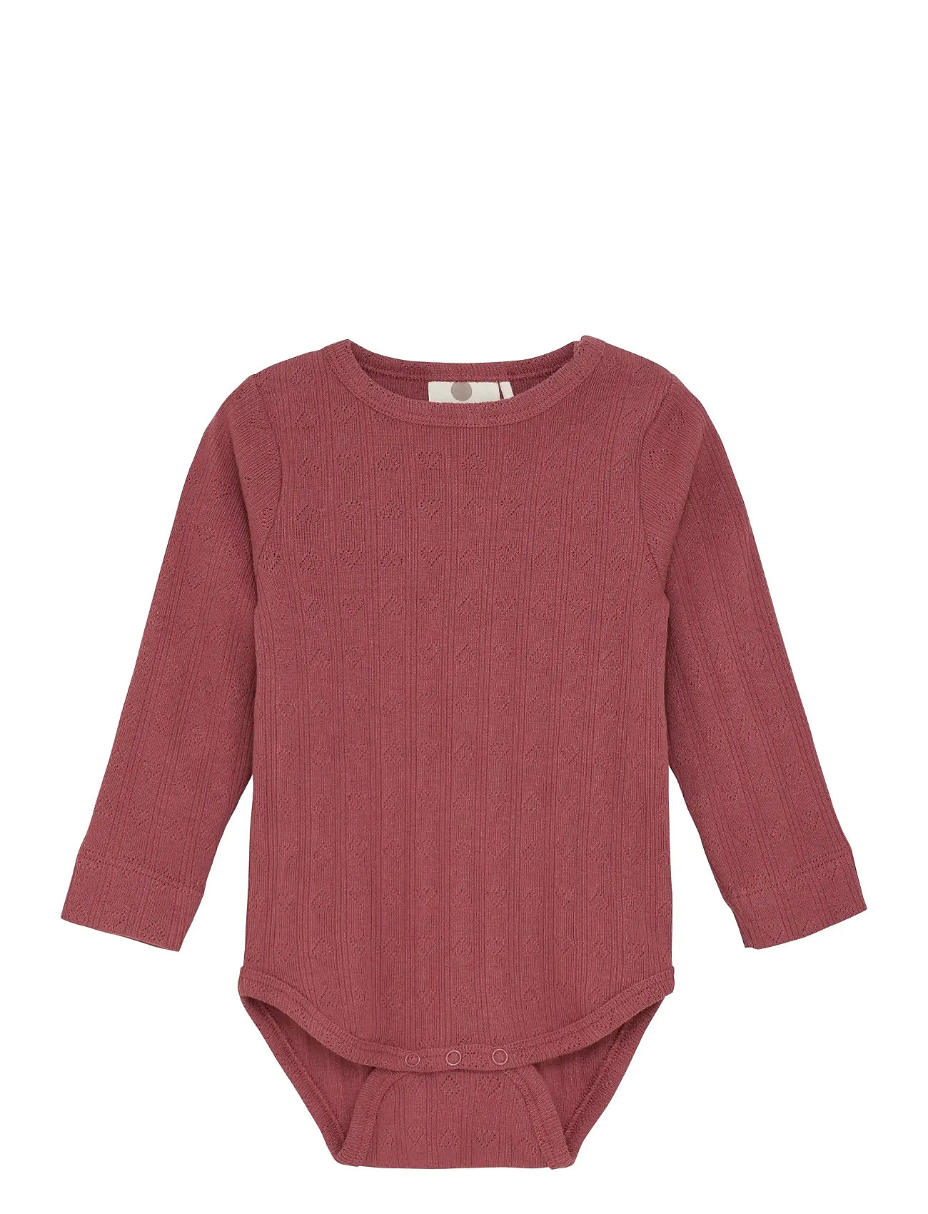 EN FANT Body Ls Pointelle Pink - 74 - Kinder