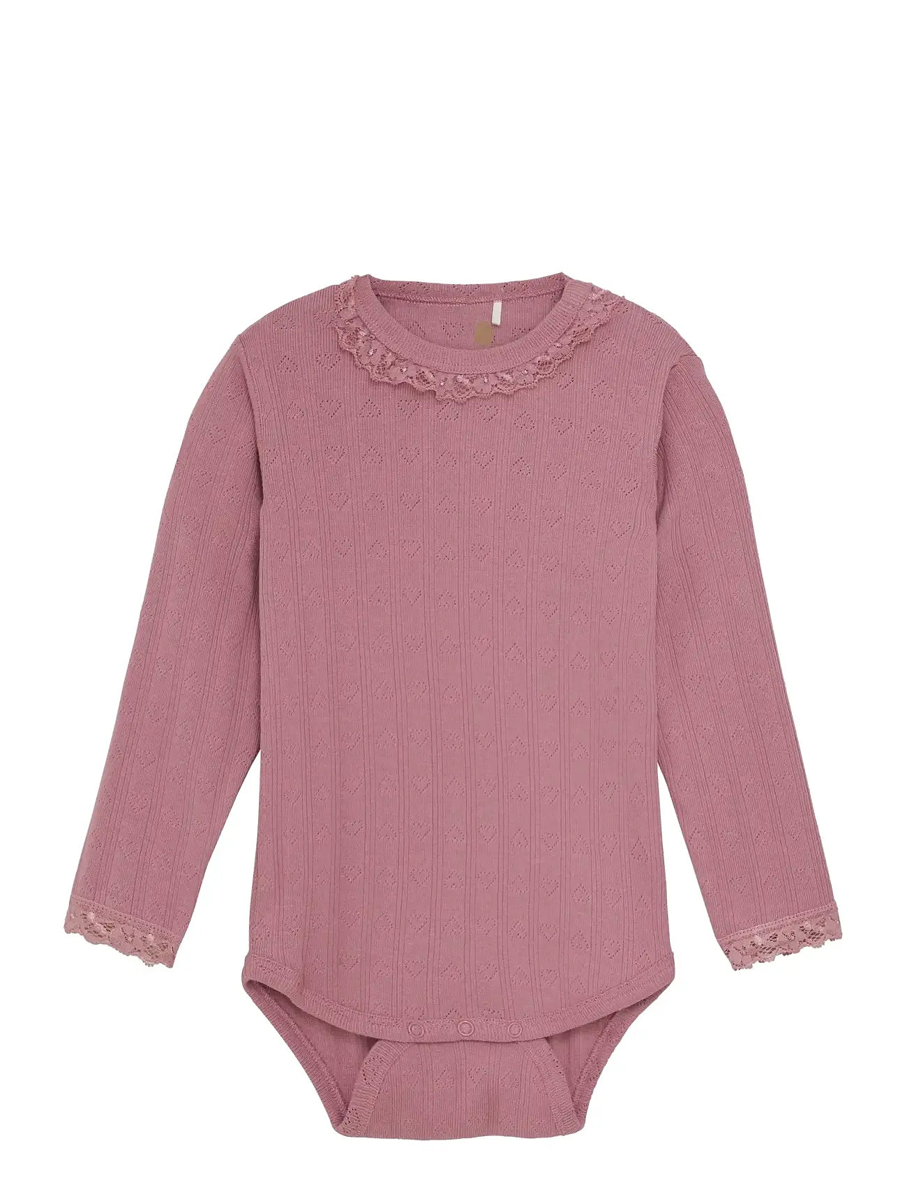 EN FANT Body Ls Pointelle Pink - 74 - Kinder