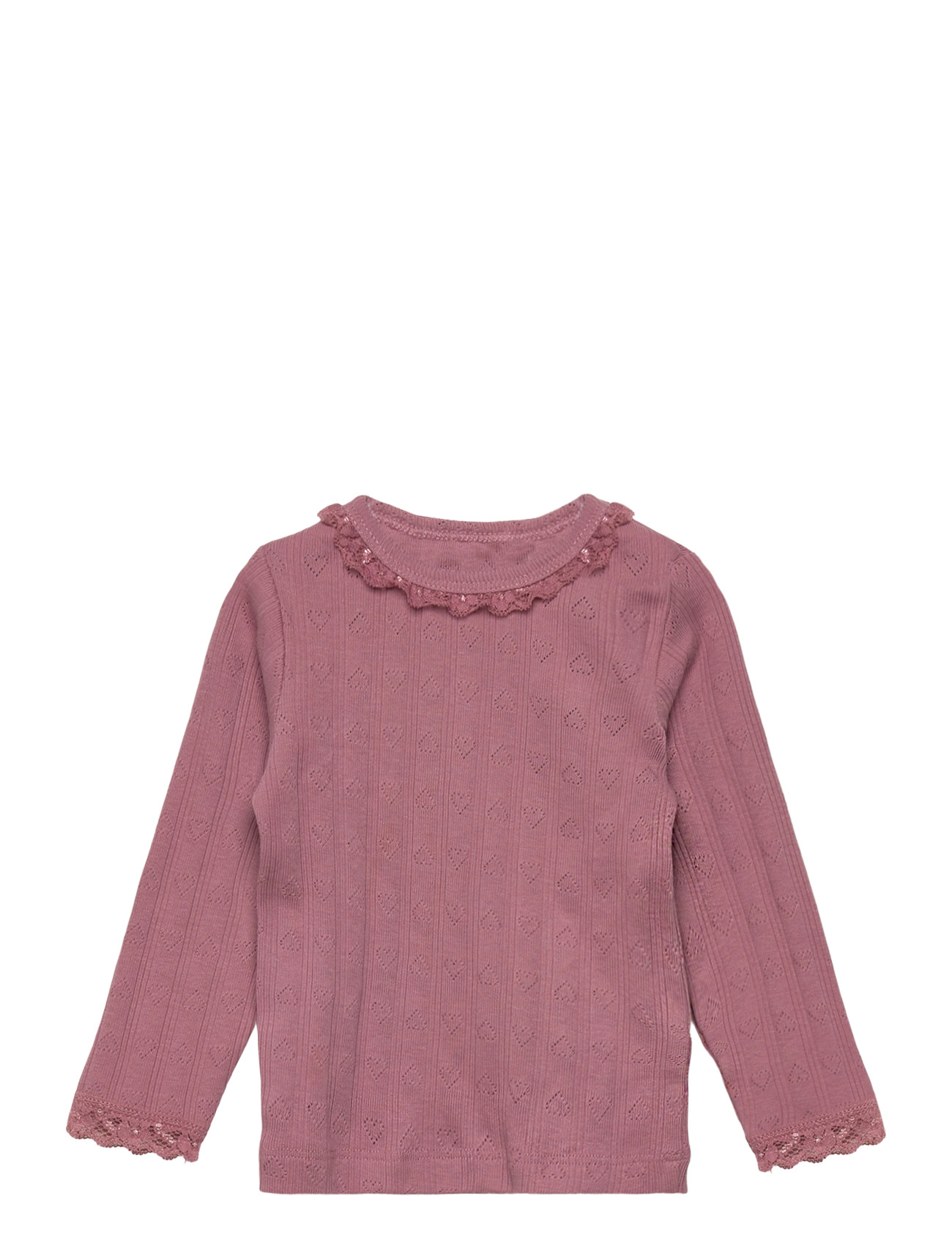 EN FANT T-Shirt Ls Pointelle Pink - 74 - Kinder