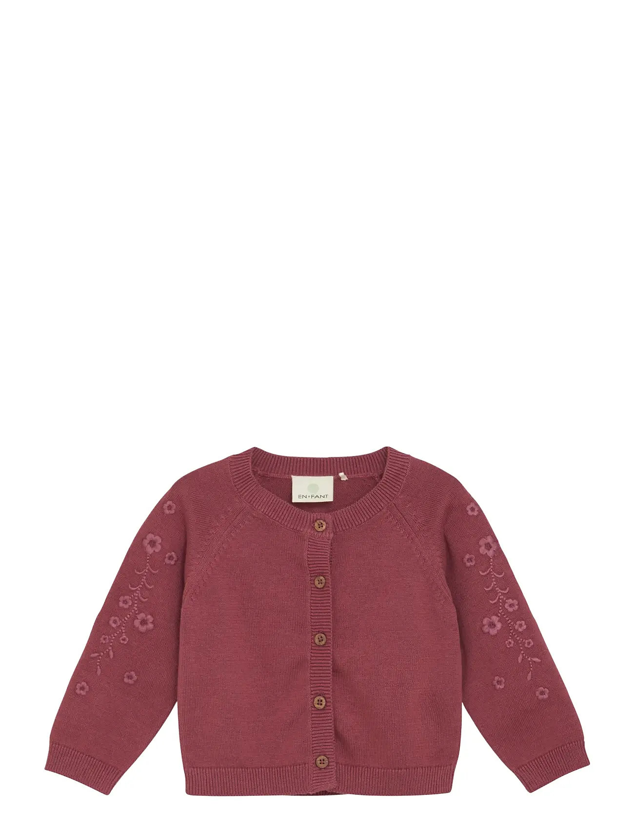 EN FANT Cardigan Knit Rot - 68 - Kinder