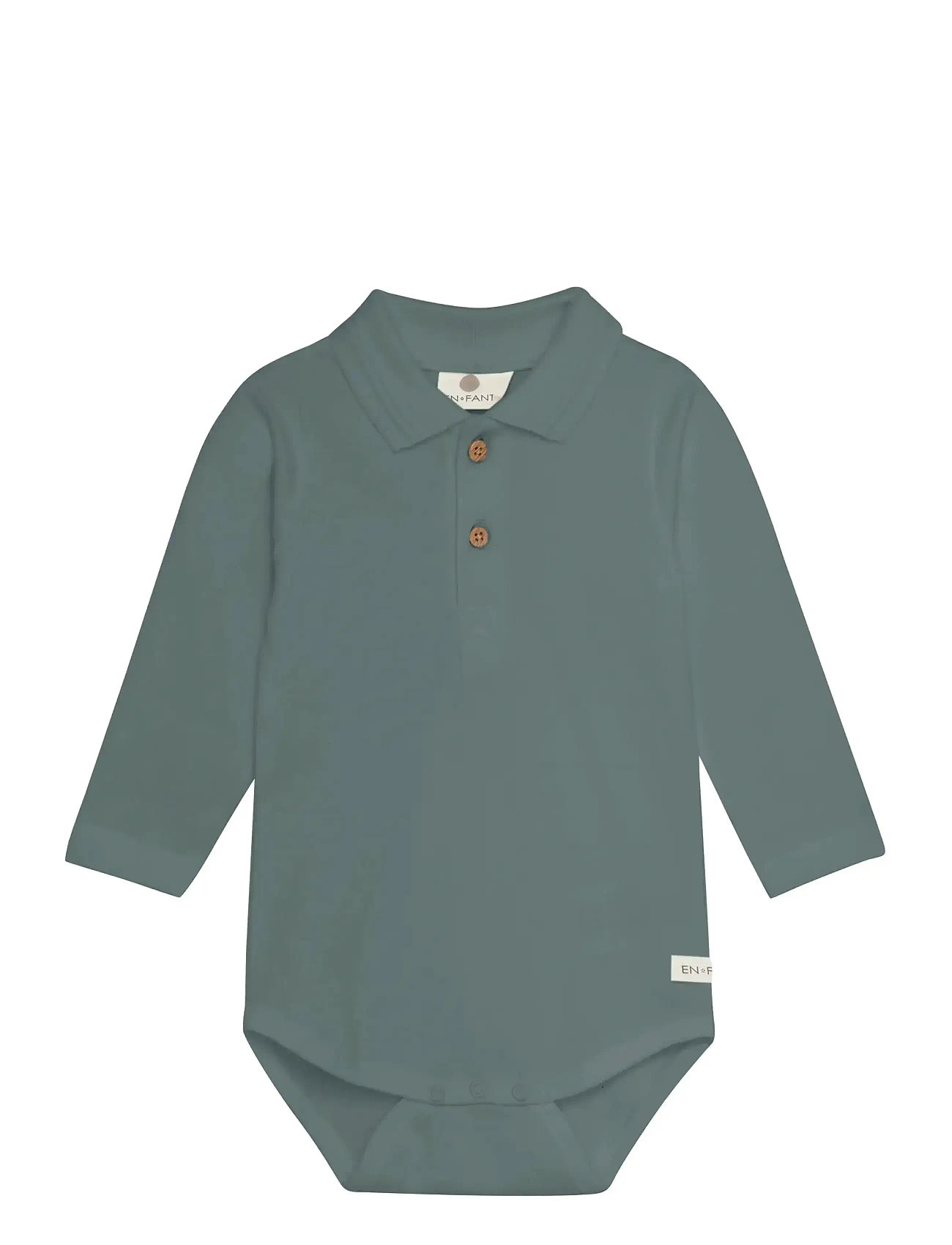 EN FANT Body Ls Polo Grün - 80 - Kinder