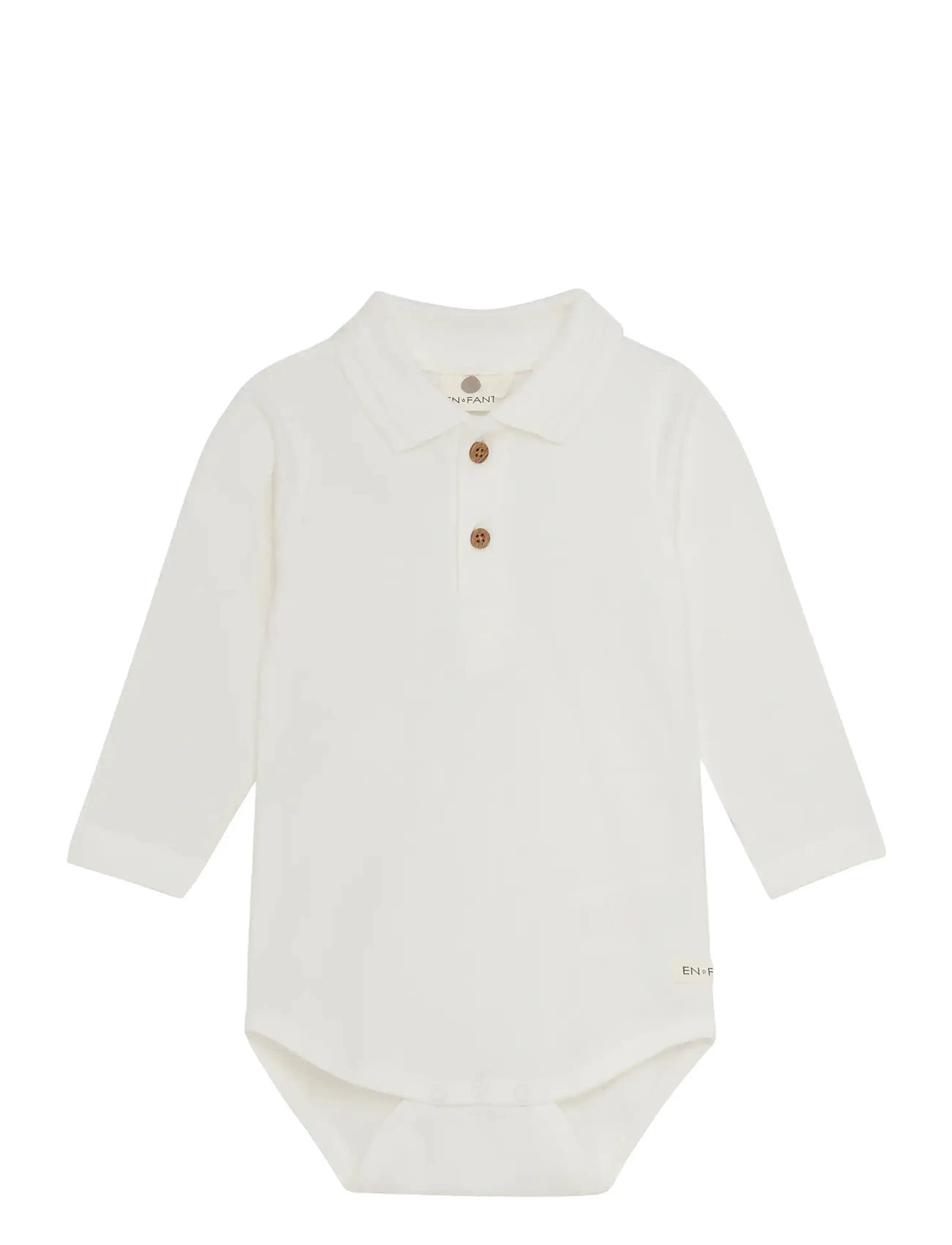 EN FANT Body Ls Polo Weiß - 68 - Kinder