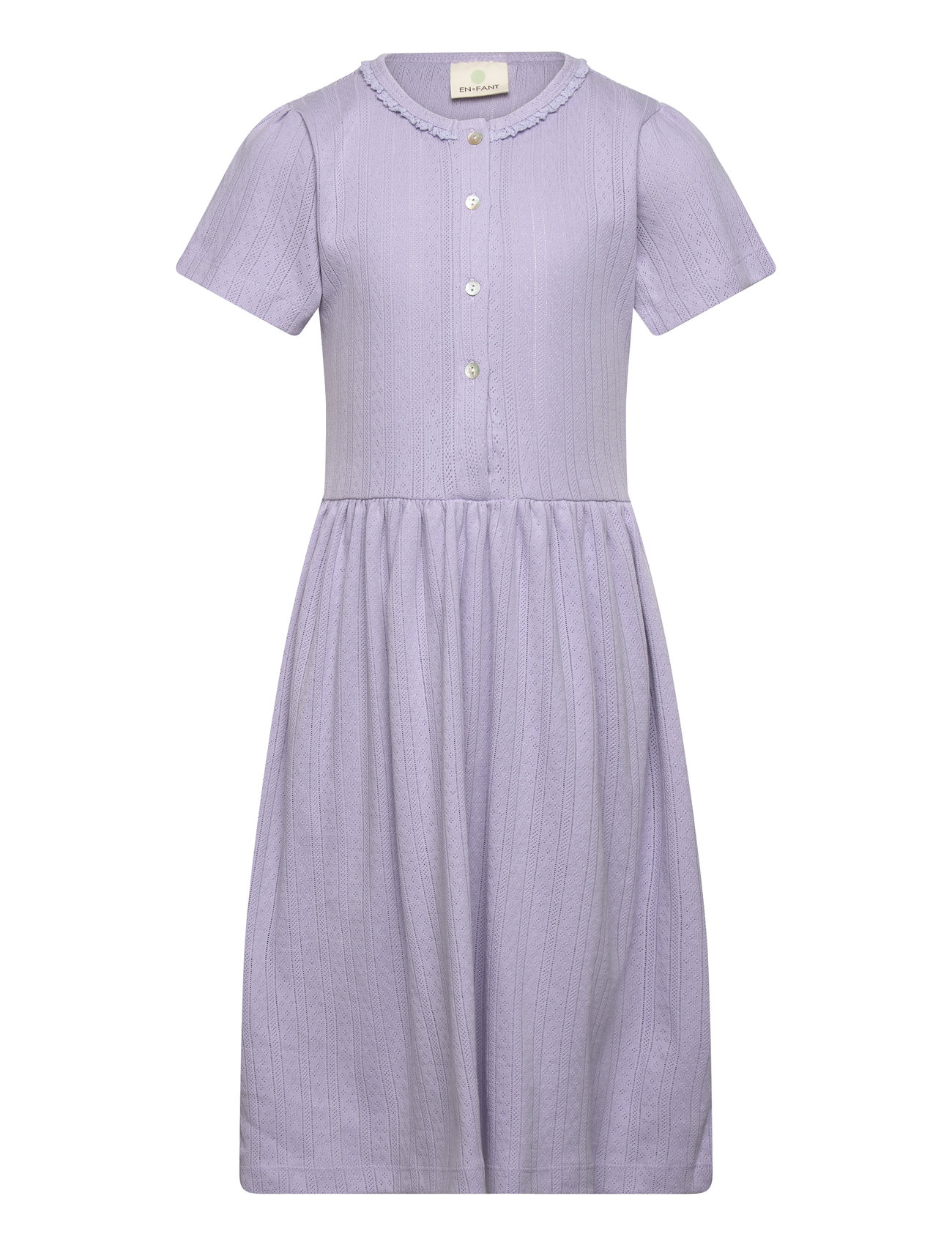 Dress Ss Pointelle Purple En Fant