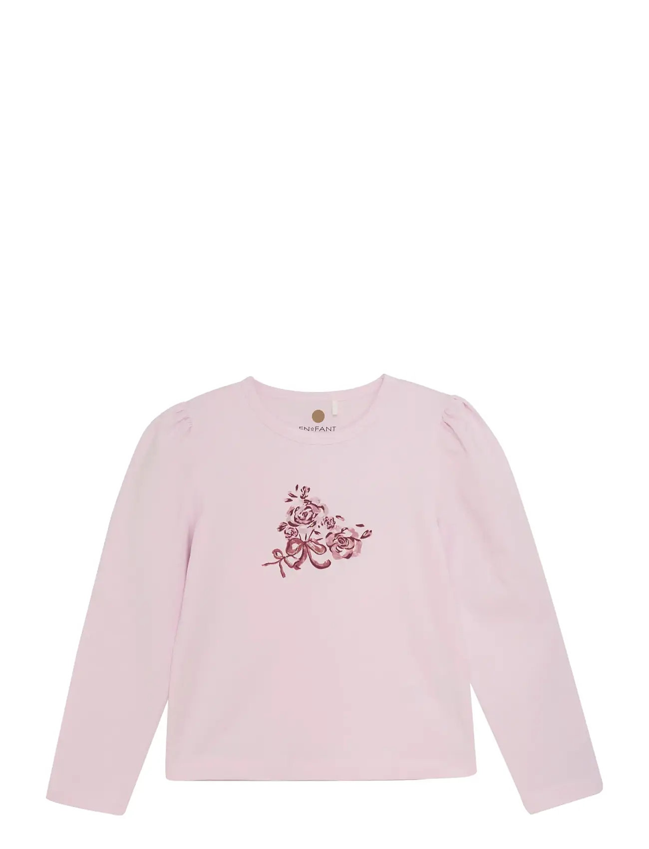 EN FANT T-Shirt Ls Pink - 110 - Kinder