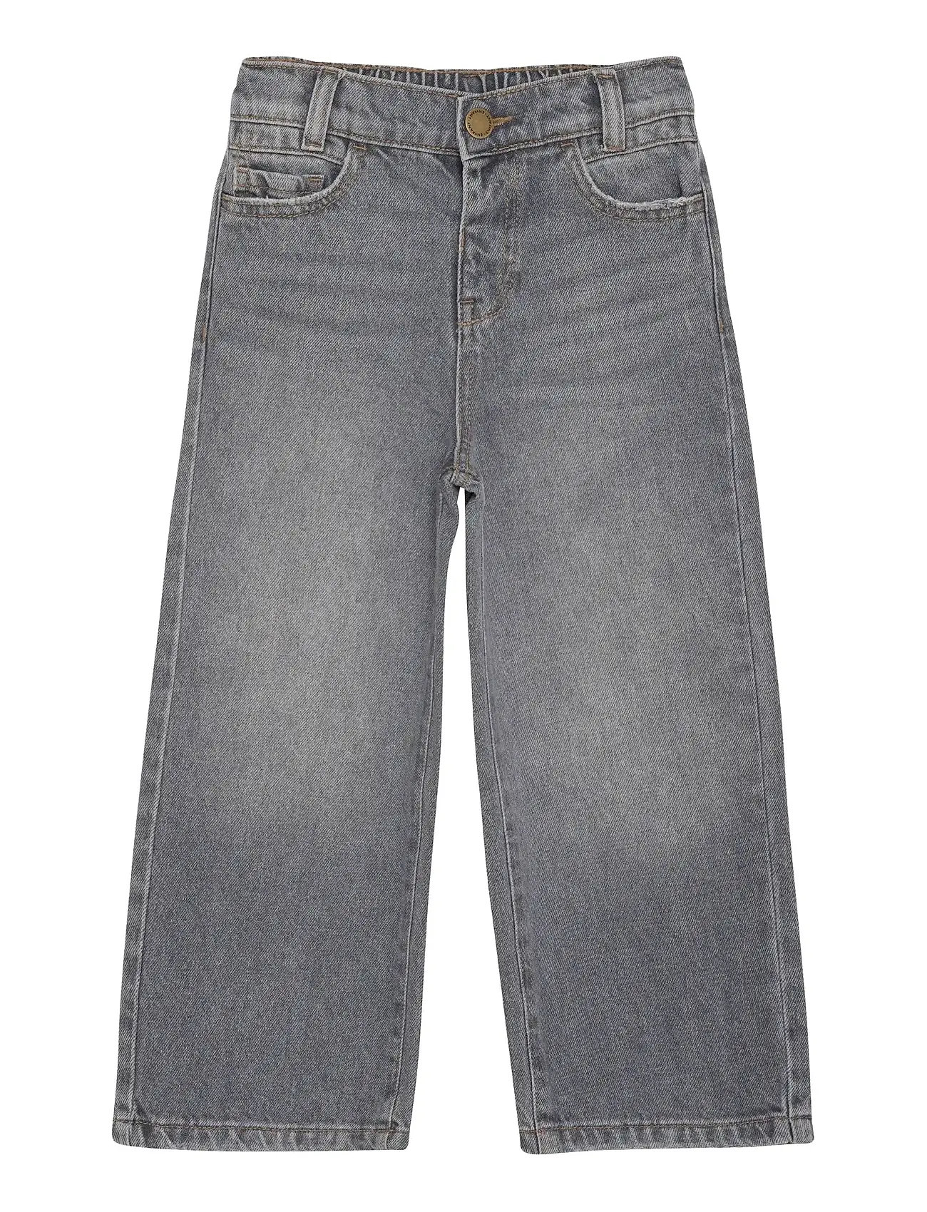 EN FANT Jeans Wide Fit Denim Grau - 140 - Kinder