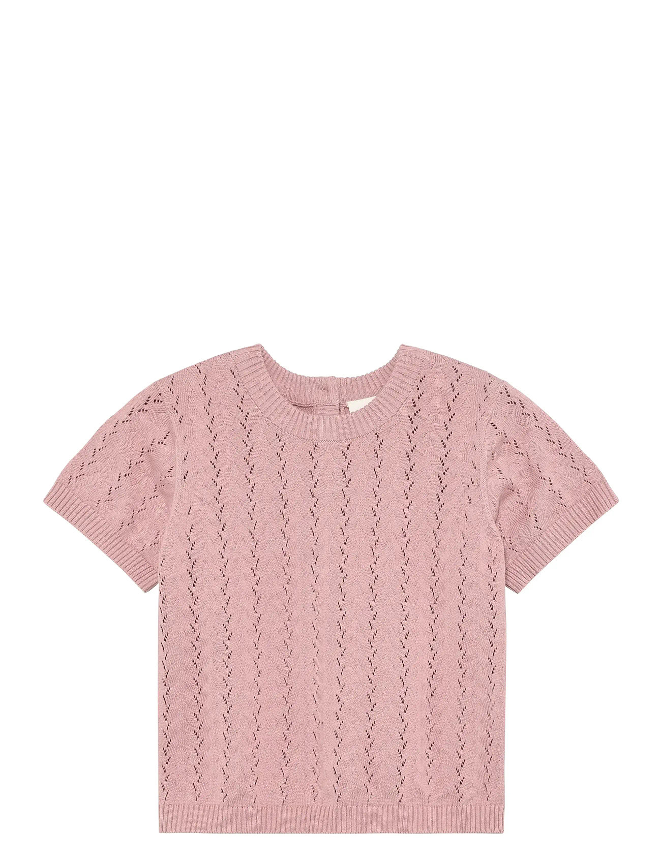 En Fant Pullover Ss Knit, 116, Pink, Strik > Pullovere, Børn