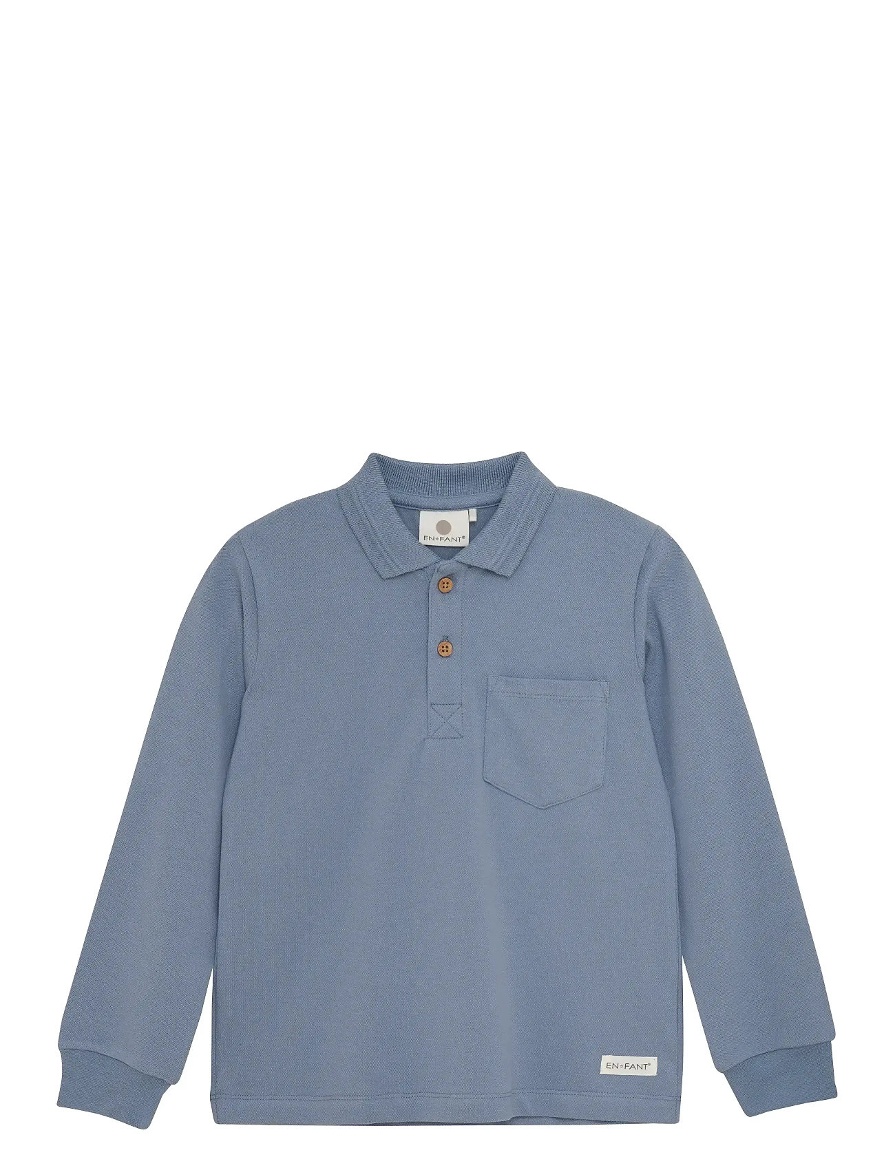 En Fant Polo Ls, 110, Blue, Polo Skjorter > Langærmede Polo Shirts, Børn