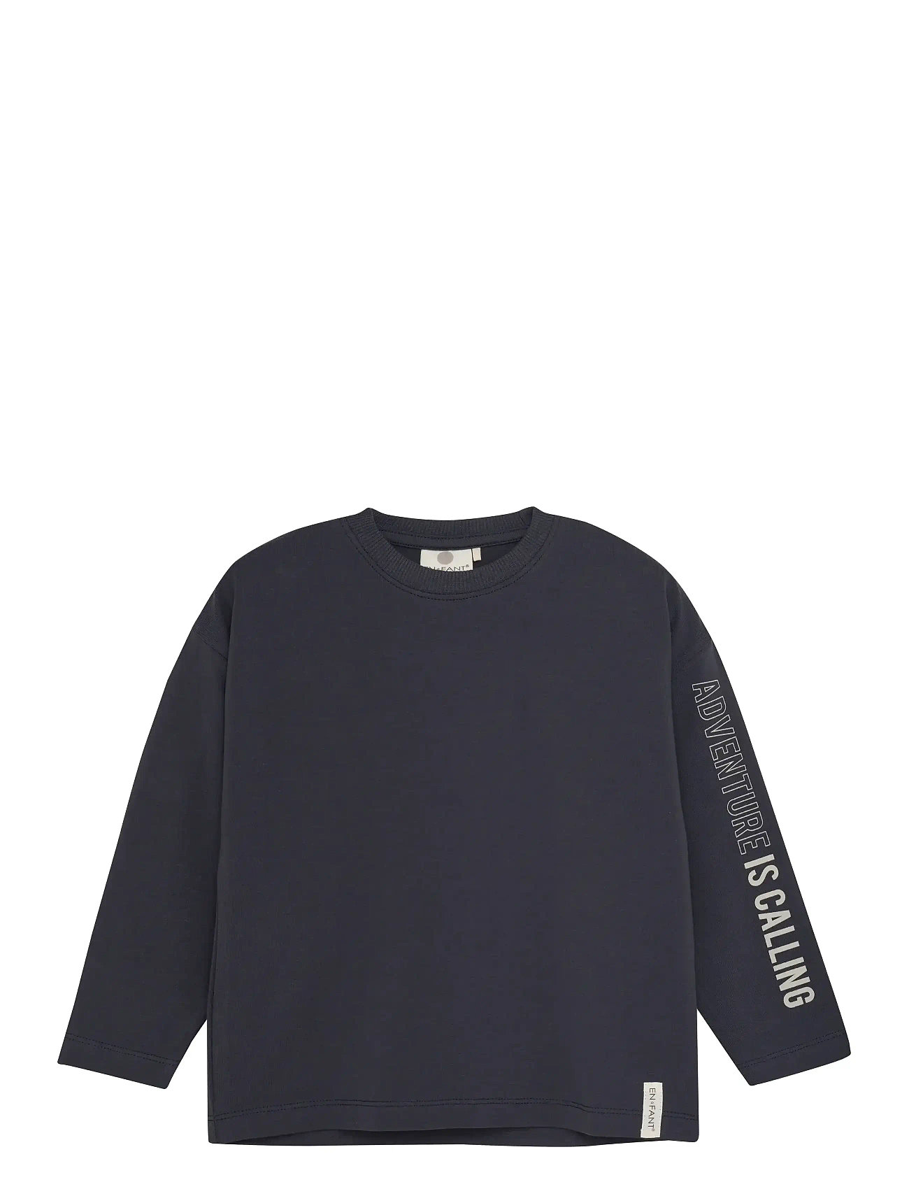 En Fant T-Shirt Ls Oversize, 122, Navy, T-Shirts > Langærmede T-shirts, Børn