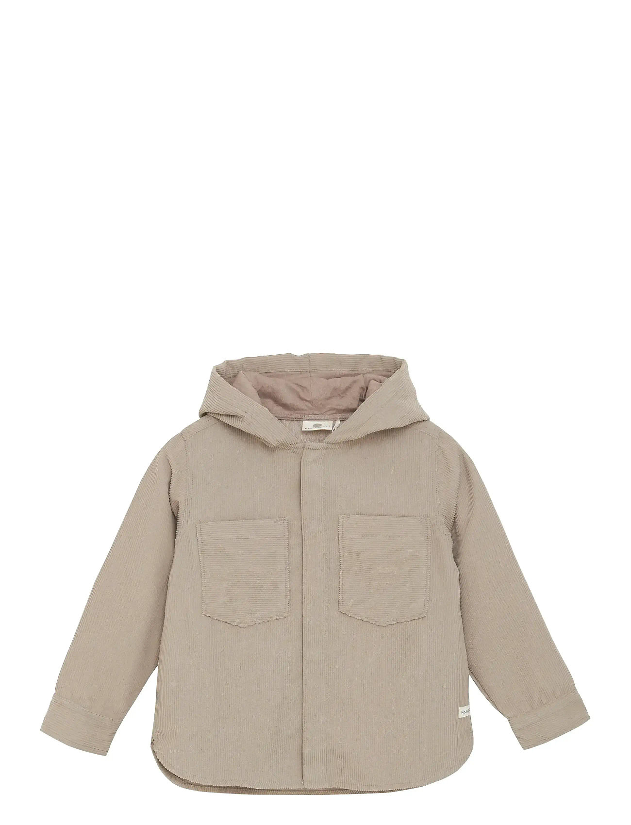En Fant Shirt W. Hood Corduroy, 134, Beige, Jackets & Coats > Corduroy Jackets, Børn