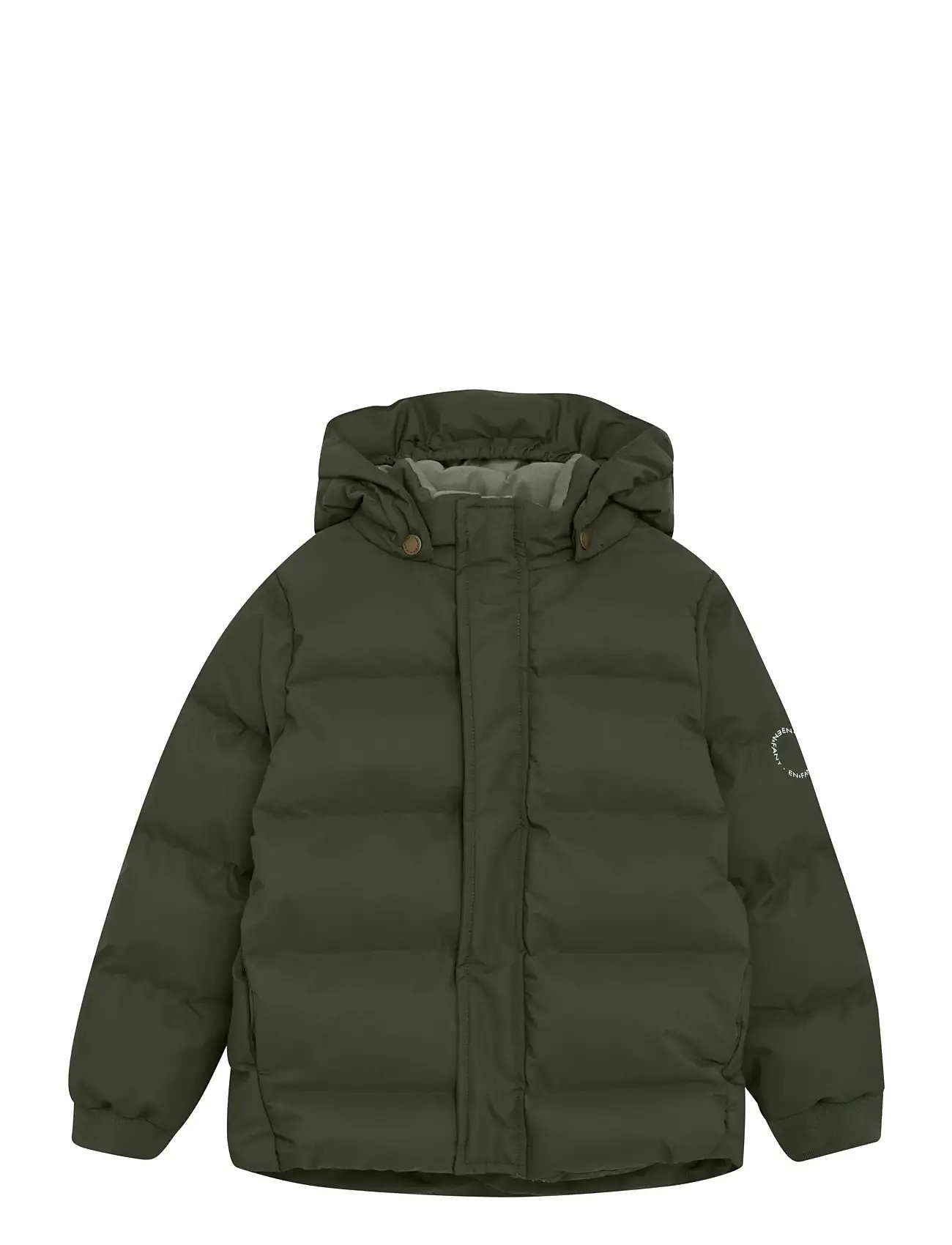 EN FANT Jacke Quilt, Solid Schwarz - 128 - Kinder