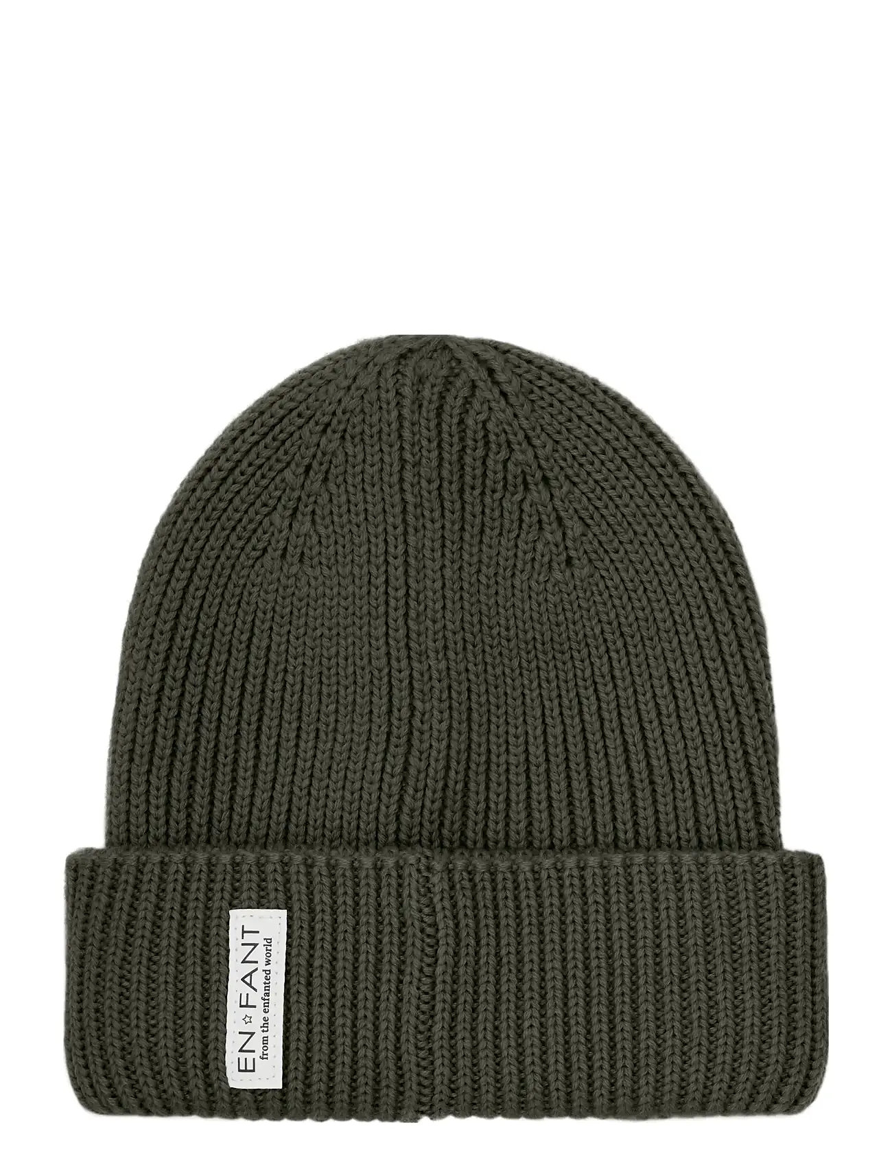 En Fant Beanie W. Lining, 9-12M, Green, Huer > Beanie, Børn