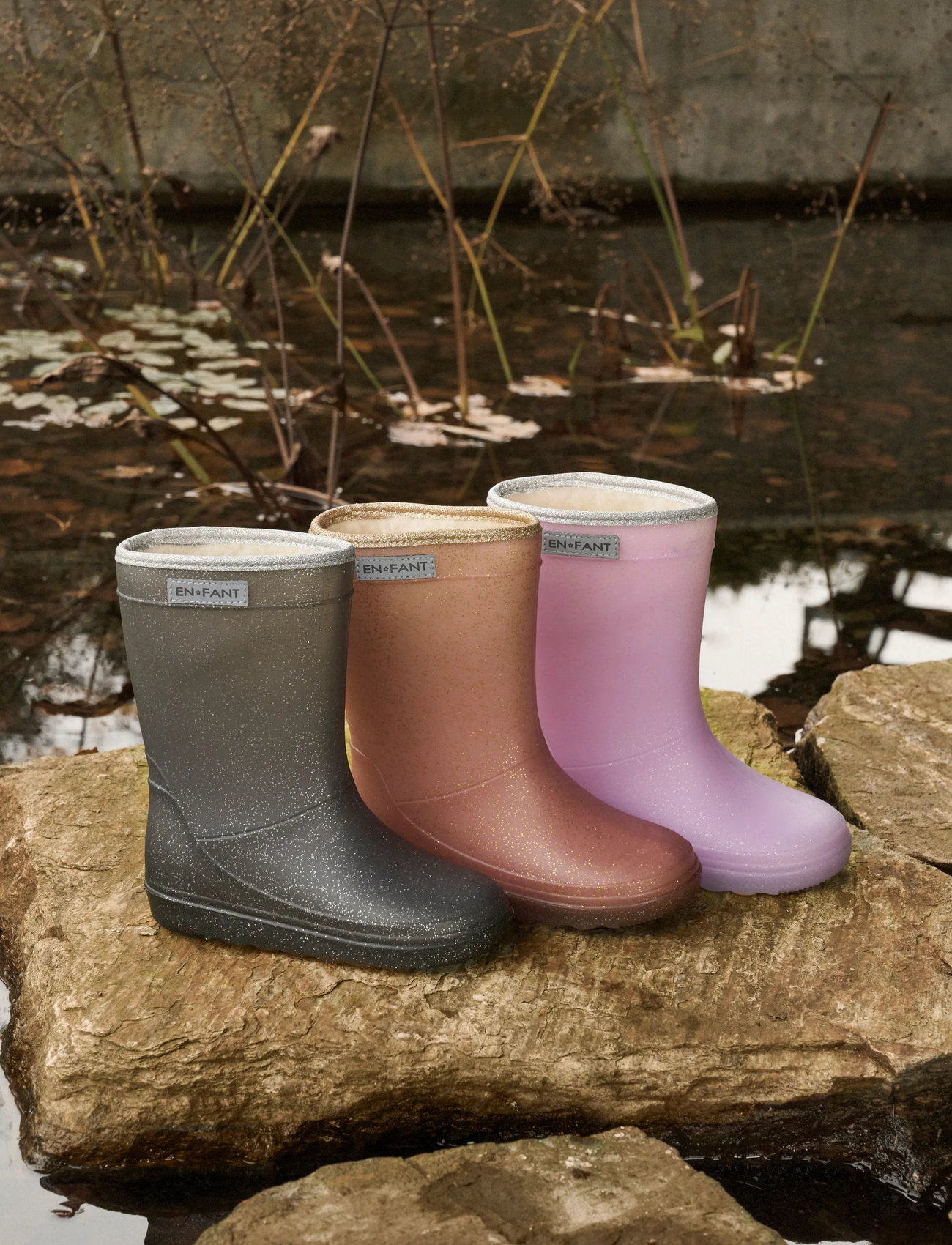 En Fant Thermo Boots Glitter, 23, Pink, Gummistøvler > Høje Gummistøvler, Børn