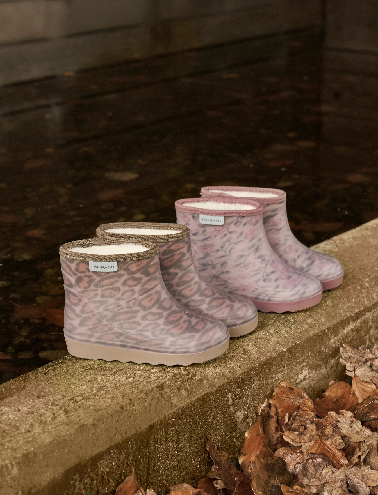 En Fant Thermo Boots Short Print, 26, Purple, Lave Gummistøvler > Forede Gummistøvler, Børn