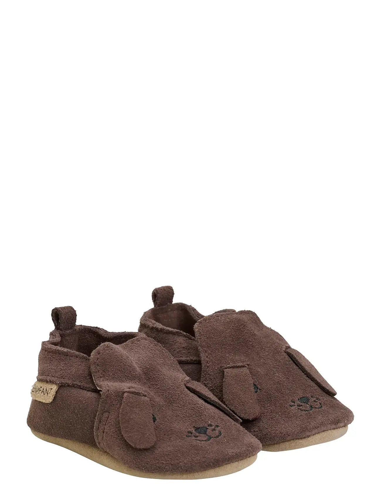En Fant Slippers Suede Animal, 23, Brown, Sko > Tøfler Og Indendørssko, Børn