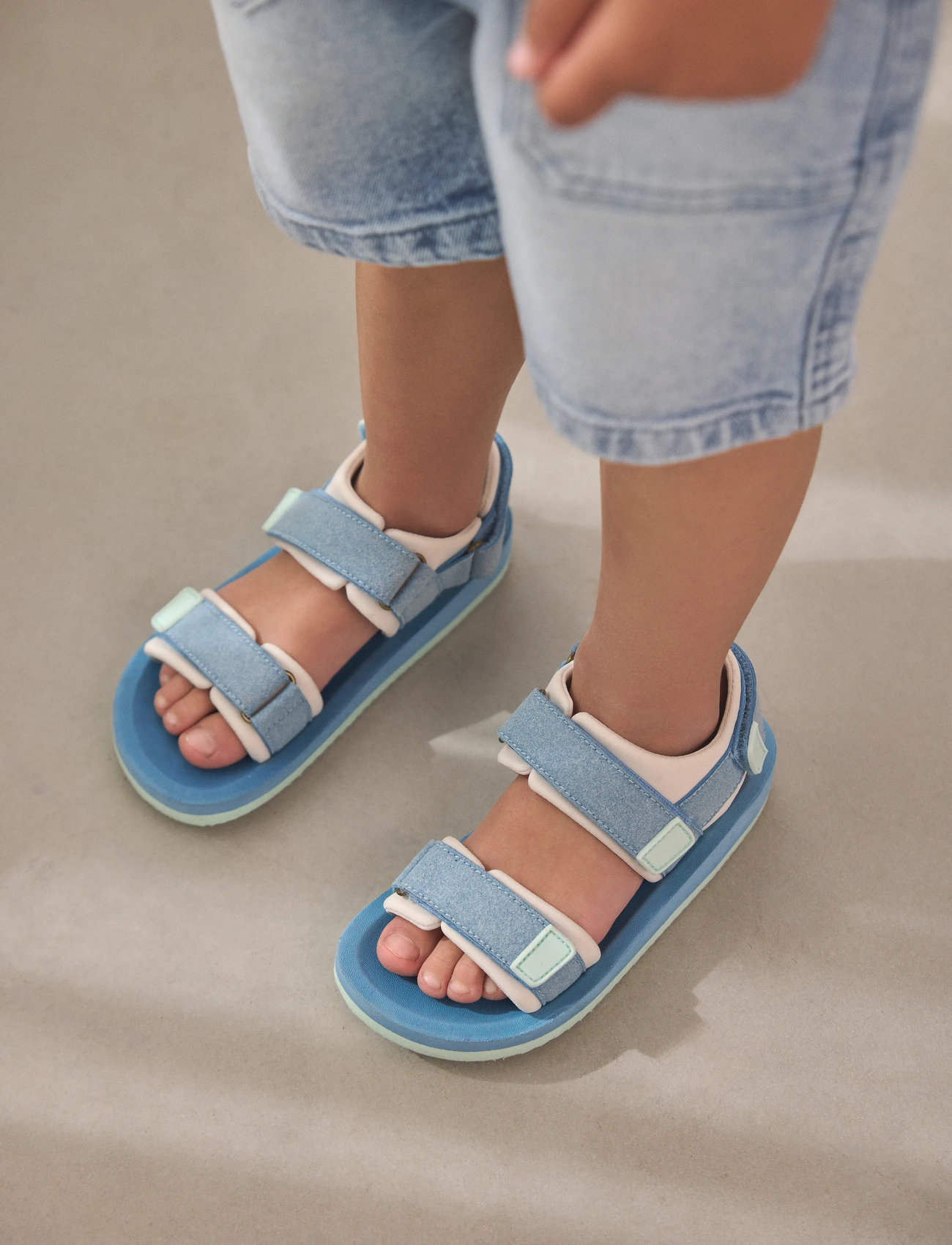 En Fant Sandal Velcro, 33, Blue, Sommersko > Sandaler, Børn