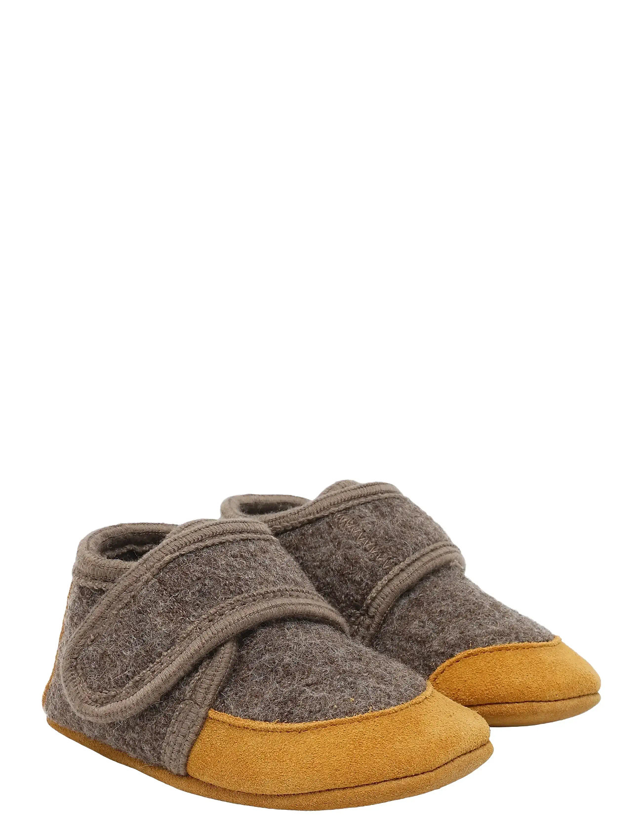 En Fant Wool Slippers W. Suede, 23 , Brown, Sko > Tøfler Og Indendørssko, Børn