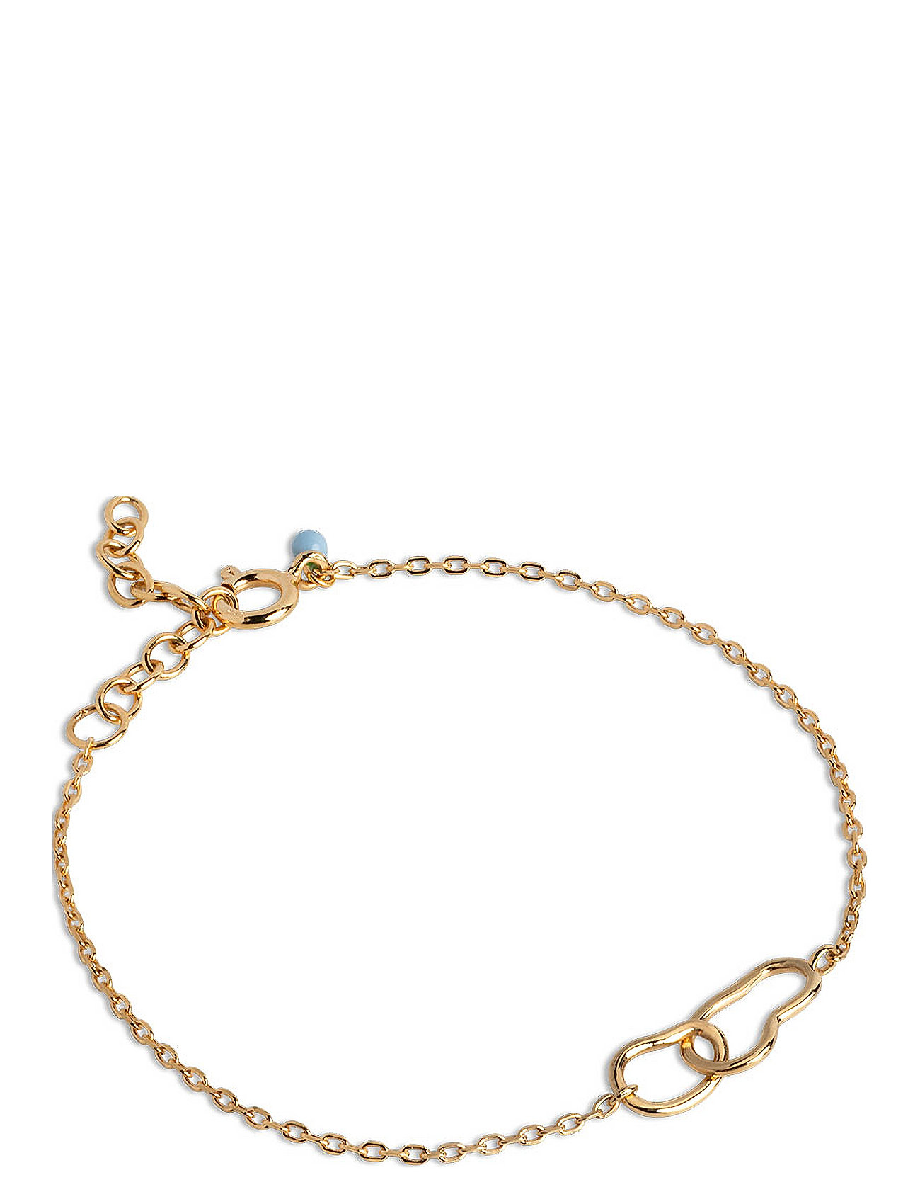 ENAMEL COPENHAGEN Armband, Organic Double Circle Gold - One Size - Damen