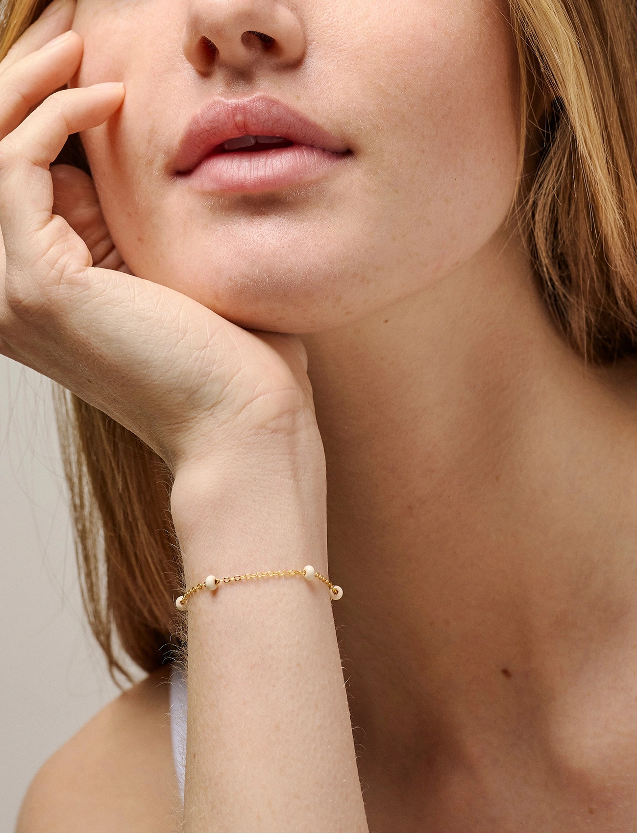 Enamel Copenhagen Lola Bold Bracelet, One Size 15 - 19 cm, Gold, Armbånd > Kædearmbånd, Dame