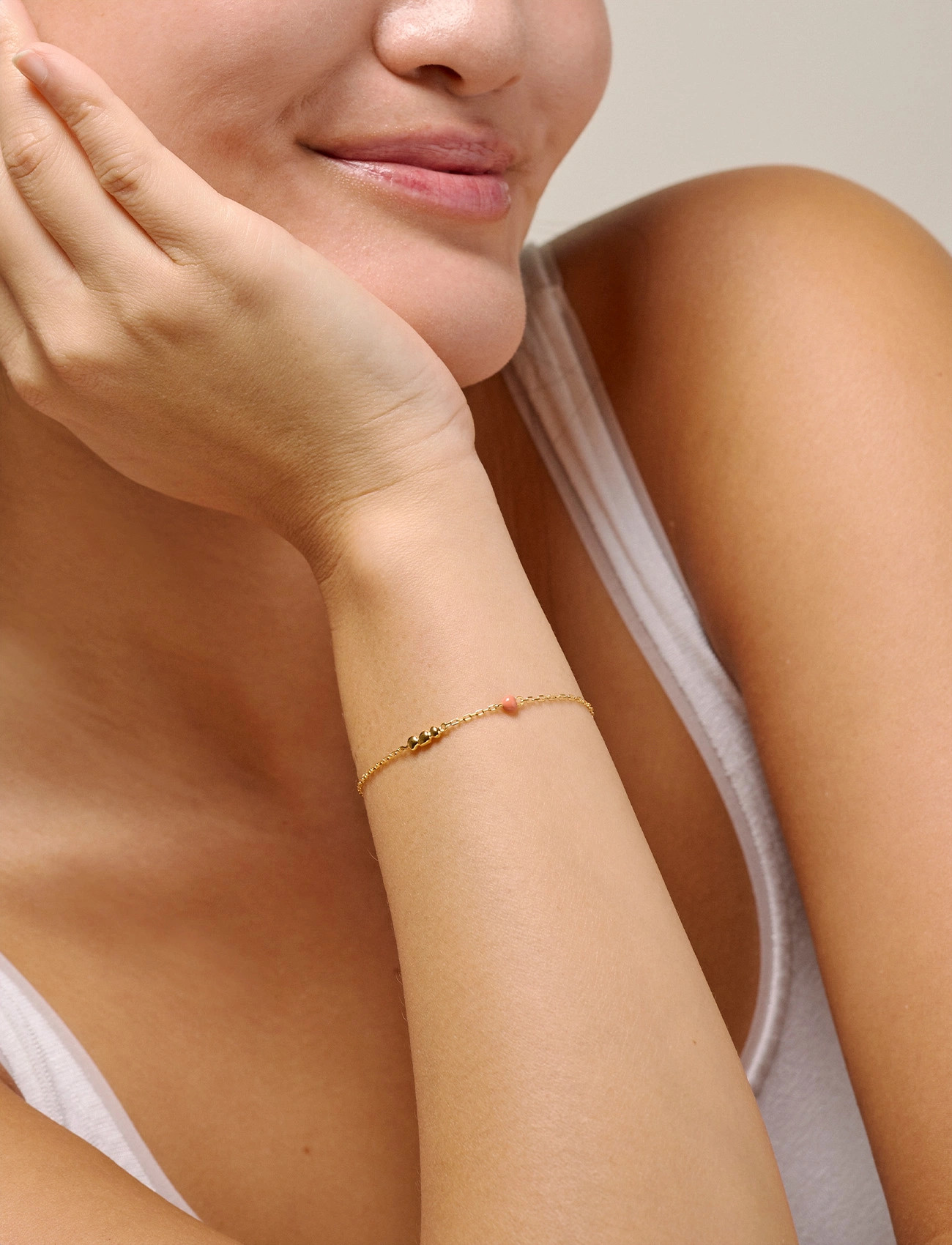 Enamel Copenhagen Bracelet, Nara, One Size, Gold, Armbånd > Kædearmbånd, Dame