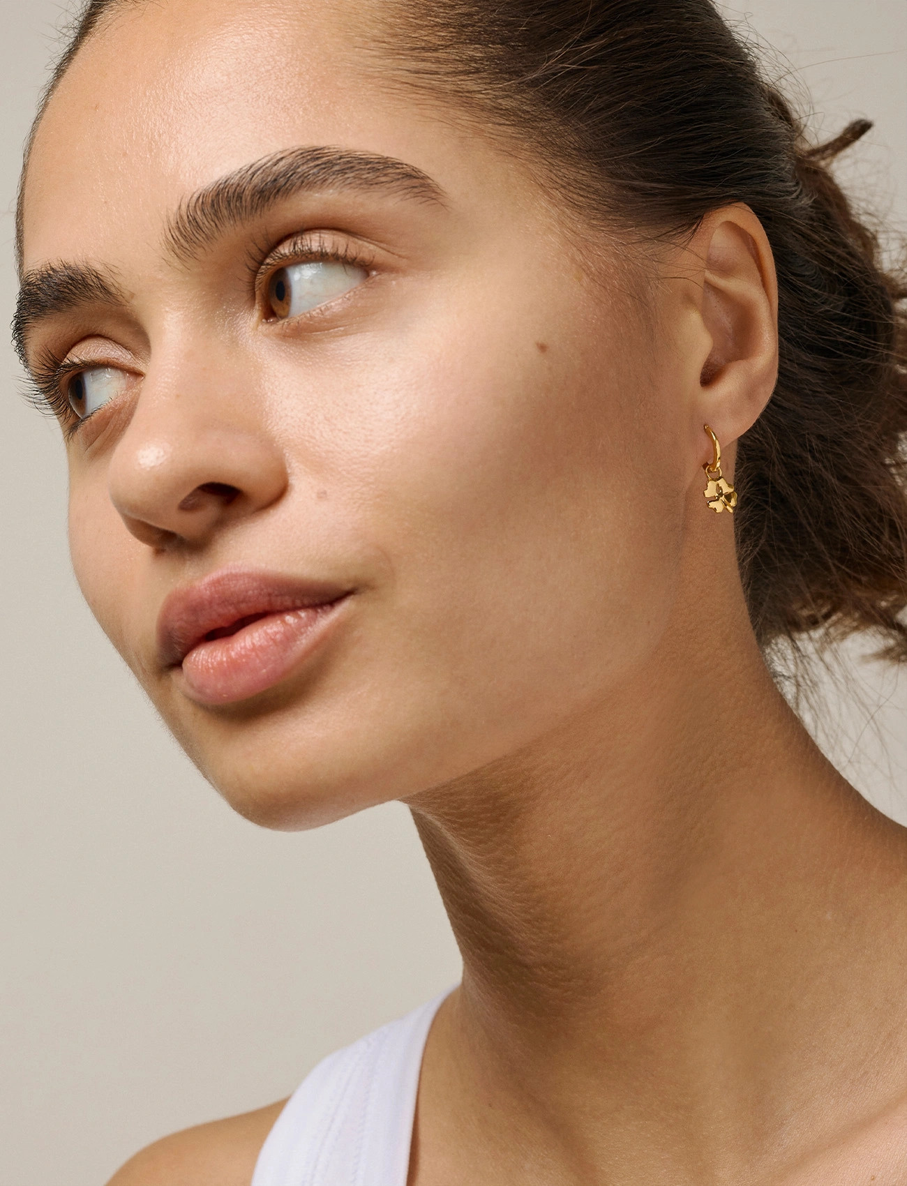 Enamel Copenhagen Charm, Organic Clover, One Size, Gold, Smykker > Vedhæng, Dame