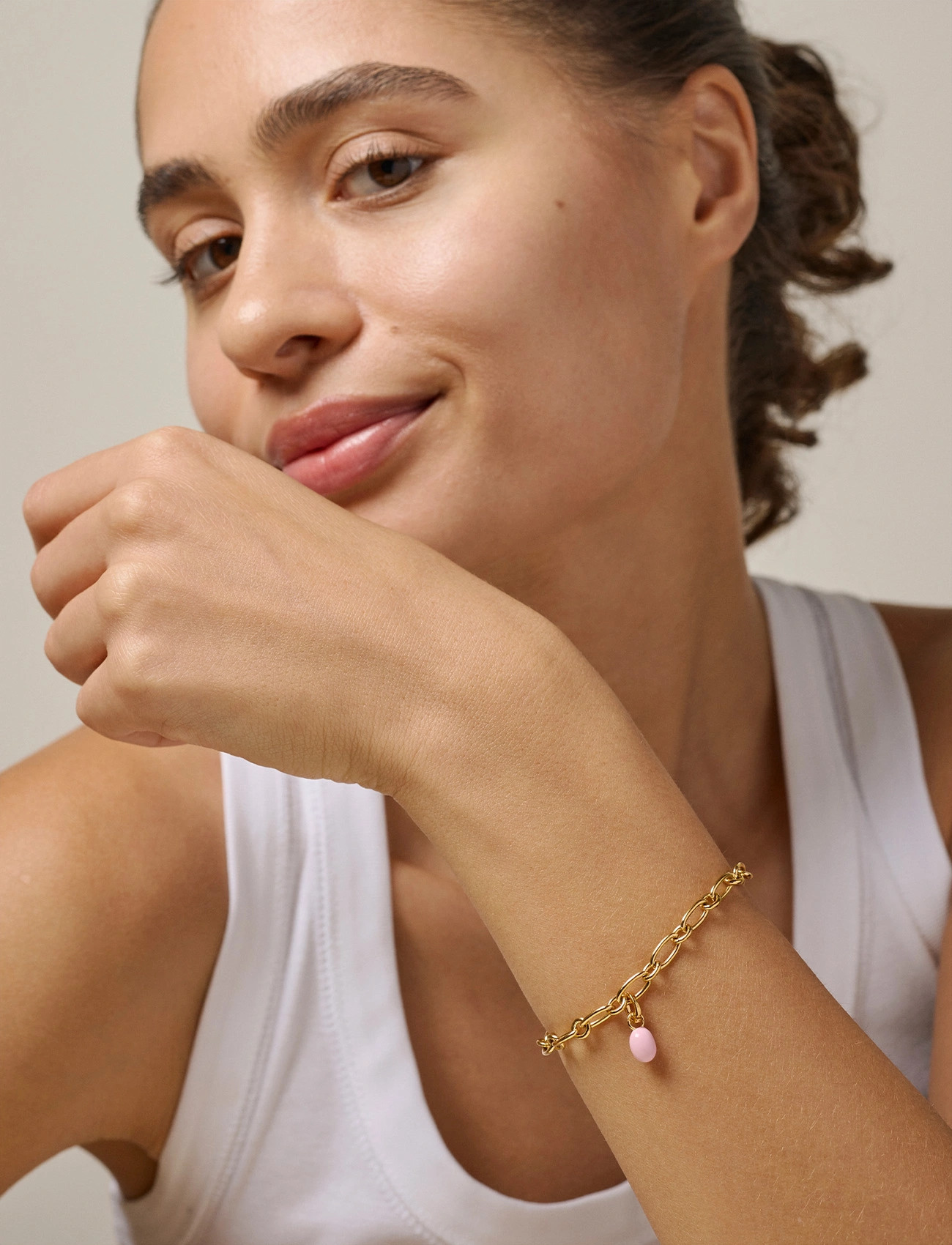 Enamel Copenhagen Charm, Eleanor, One Size, Pink, Smykker > Vedhæng, Dame