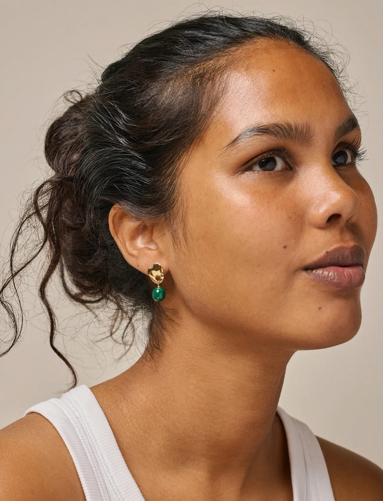 Enamel Copenhagen Earrings, Aida, One Size, Gold, Øreringe > Øreringe Med Vedhæng, Dame
