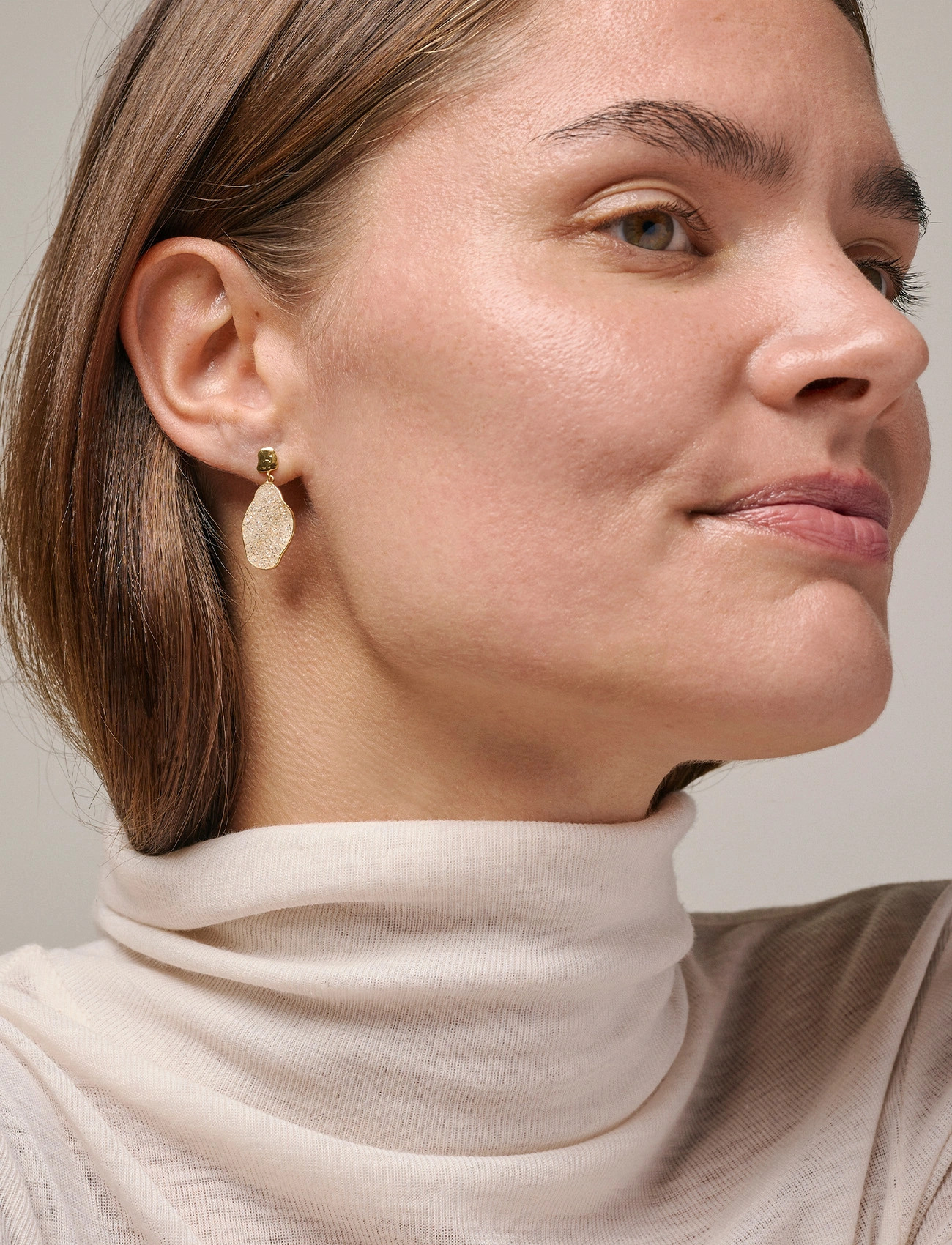 Enamel Copenhagen Earrings, Madeira, One Size, Gold, Earrings > Statement Earrings, Dame