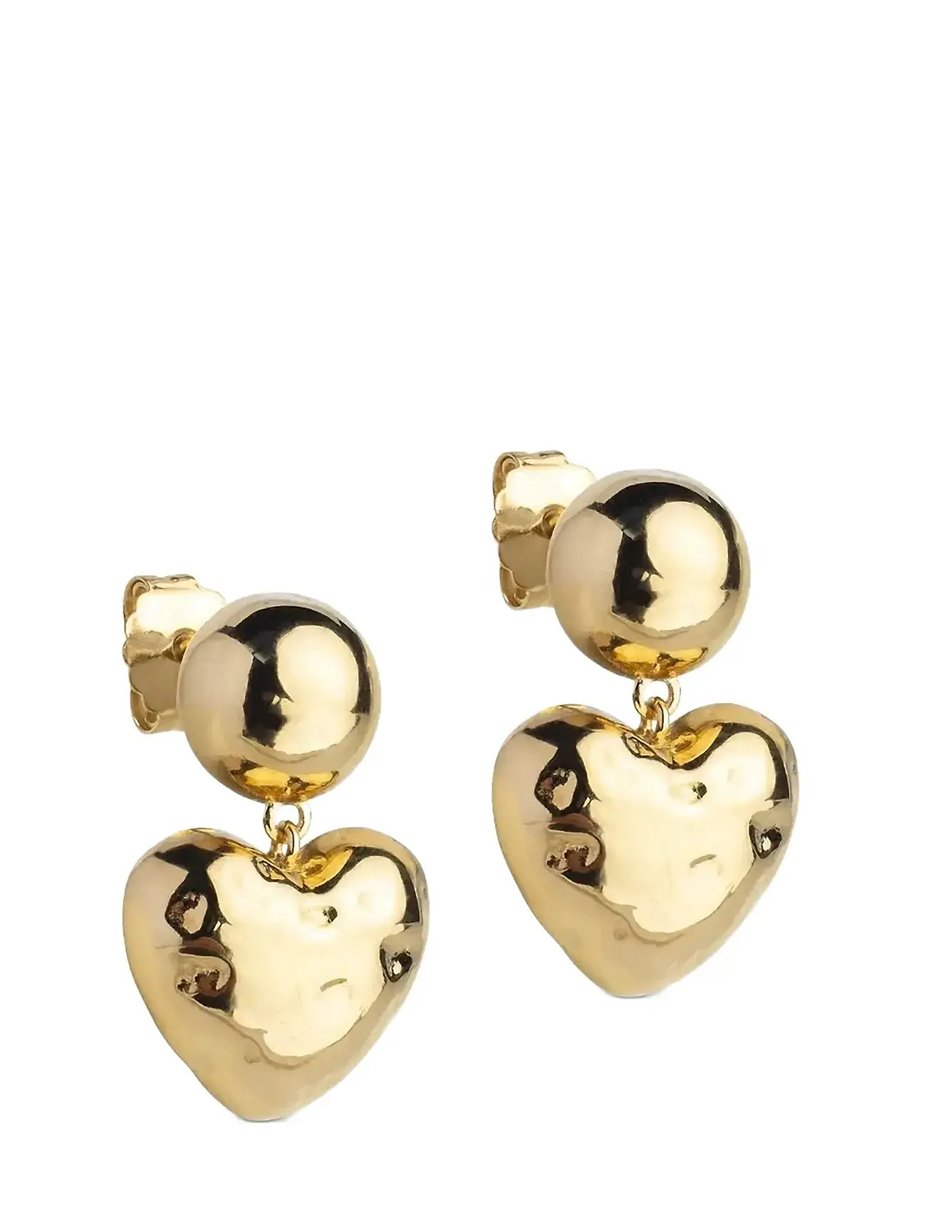 ENAMEL COPENHAGEN Ohrringe, Poma Heart Gold - One Size - Damen