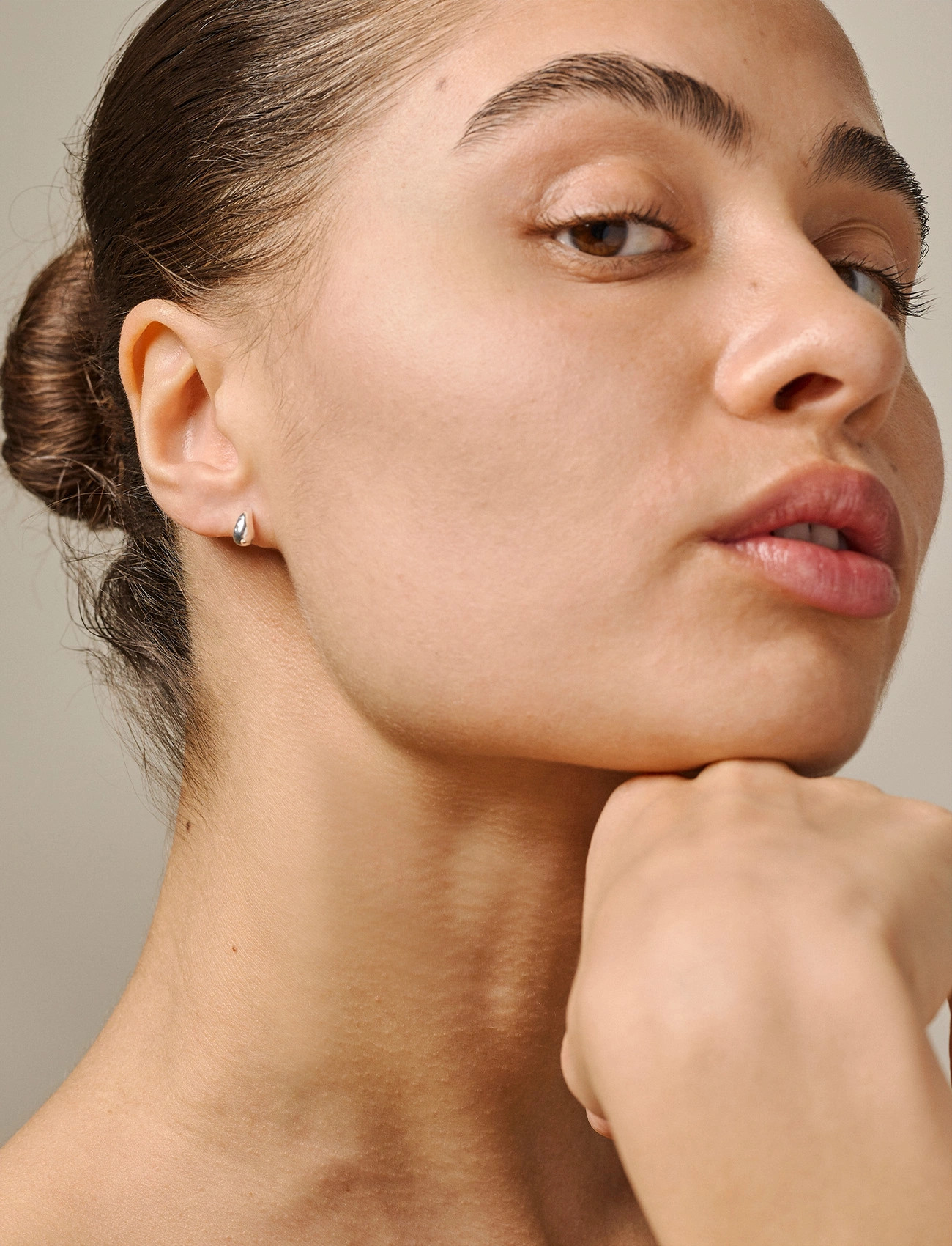 Enamel Copenhagen Studs, Sana, One Size, Silver, Øreringe > Ørestikker, Dame