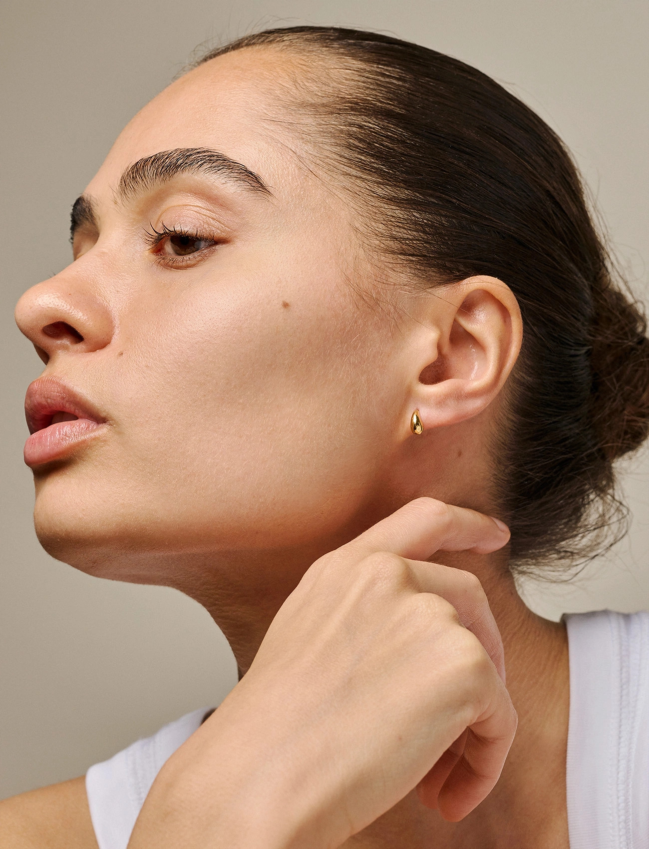 Enamel Copenhagen Studs, Sana, One Size, Gold, Øreringe > Ørestikker, Dame