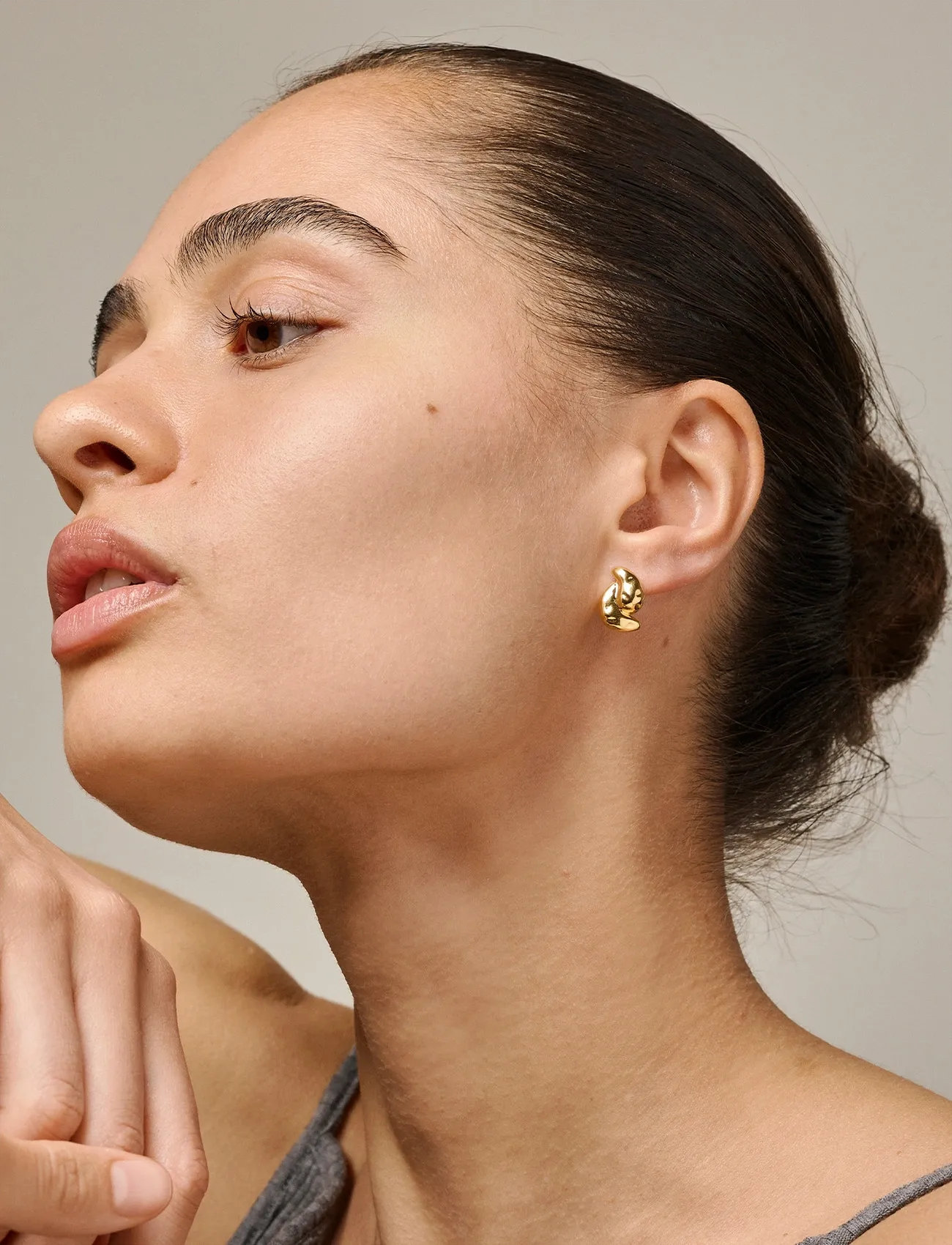 Enamel Copenhagen Studs, Tova, One Size, Gold, Øreringe > Ørestikker, Dame