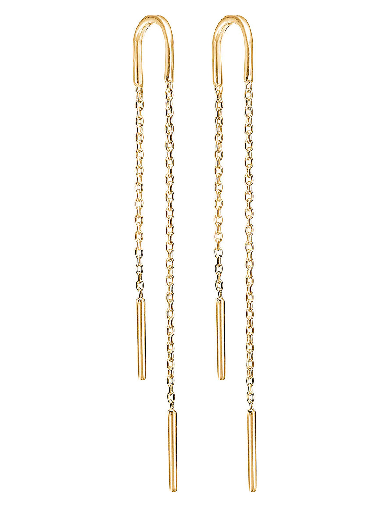 ENAMEL COPENHAGEN Ohrring Hoop Chain Gold - One Size - Damen