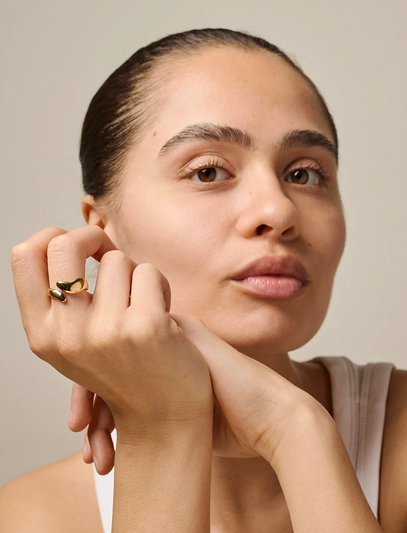 Enamel Copenhagen Ring, Neli, ADJUSTABLE 48-52, Gold, Smykker > Ringe, Dame