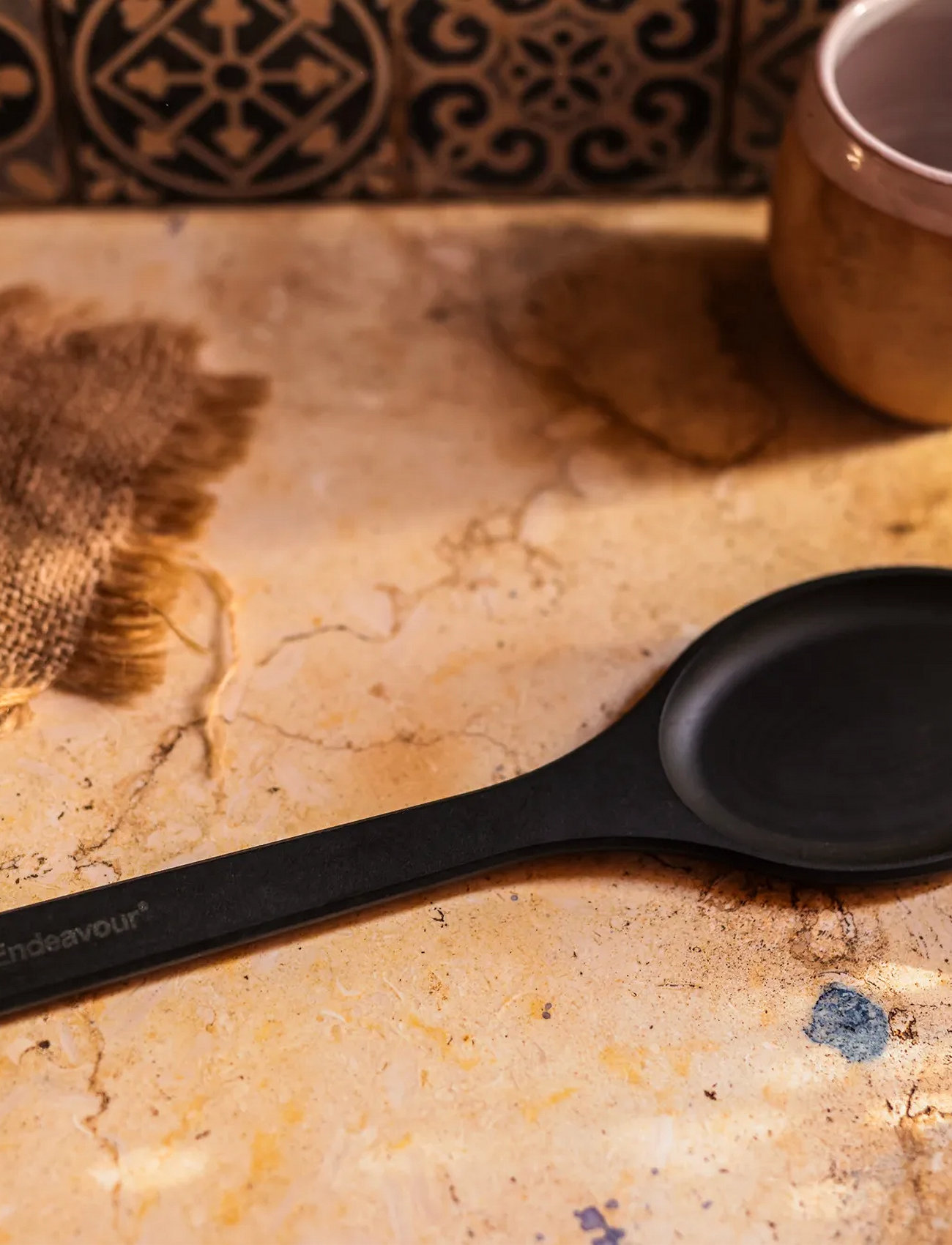 Endeavour Endeavour Pot Mixing Spoon, 28X 7.7X 0.9 cm, Black, Skeer > Serveringsskeer, Unisex