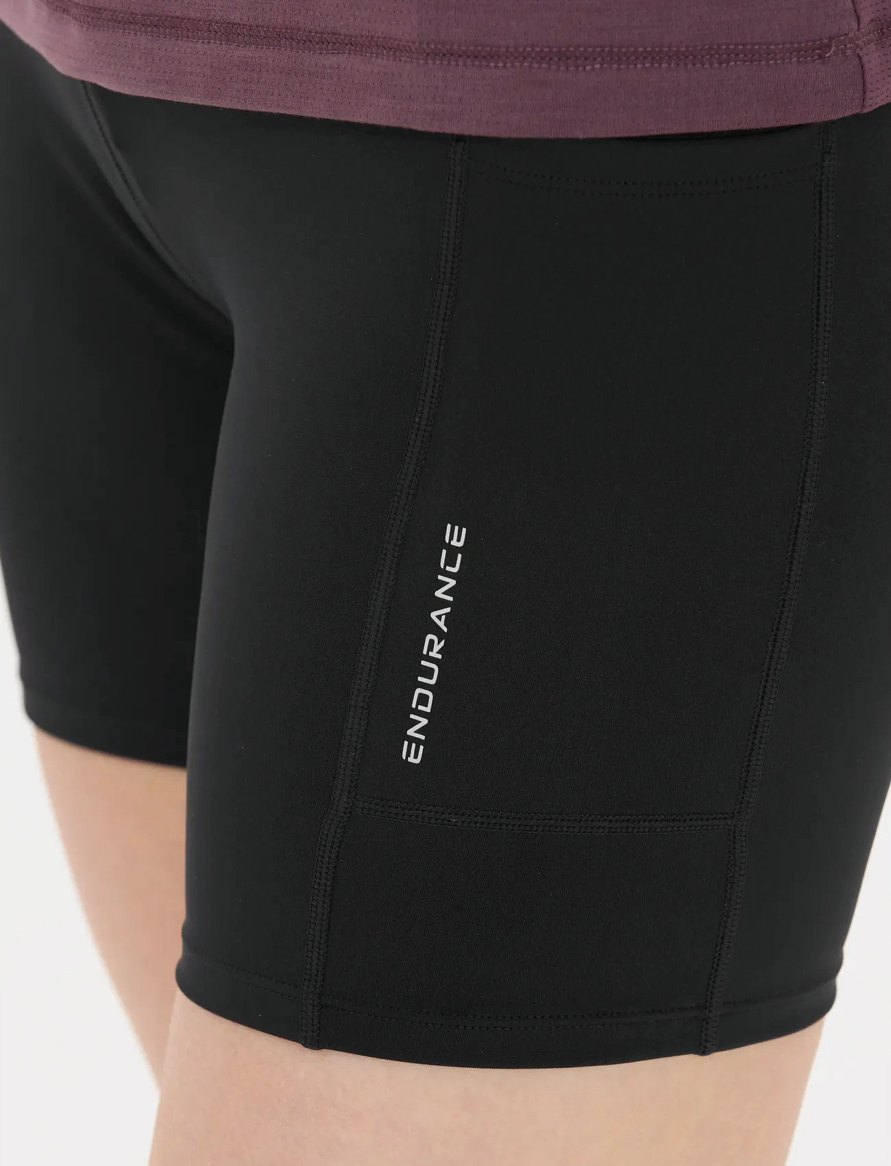 Endurance Strong W Short Run Tights, 42, Black, Sport Shorts > Sport Training Shorts, Dame