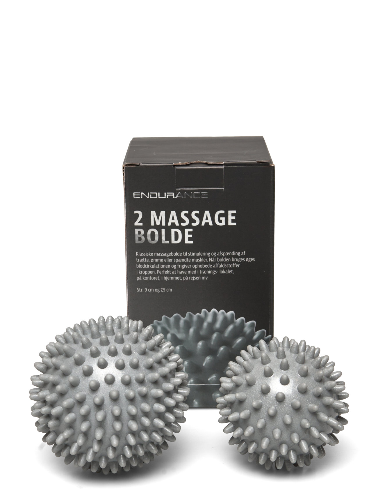 Hard Massage Ball 2 Pcs Sport Sports Equipment Workout Equipment Foam Rolls & Massage Balls Silver Endurance