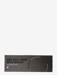 NBR Hula-Hoop (1,2kg) - mājas treniņu aprīkojums - pearl grey