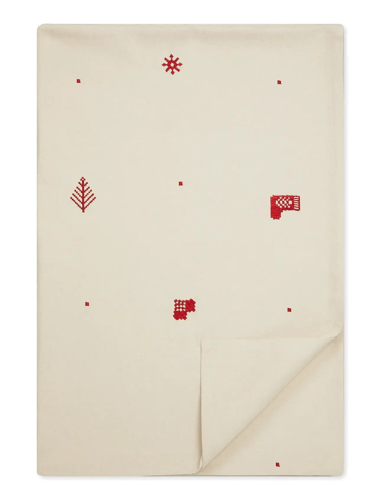 Engholm Textiles Juledug Julia Broderet, 140X270, Cream, Køkkentekstiler > Duge Og Bordløbere, Unisex