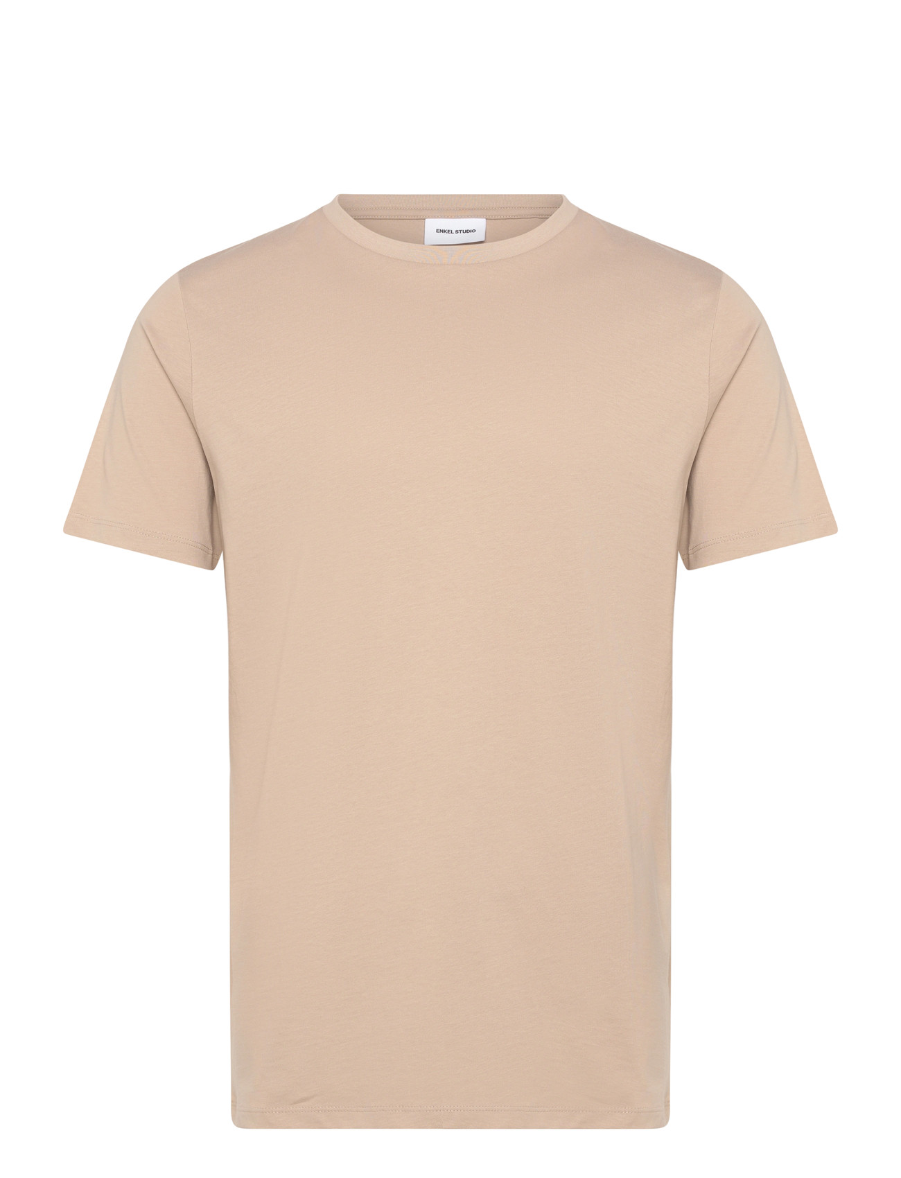 ENKEL STUDIO Basic O-Neck Tee S/S Cream - S - Herren