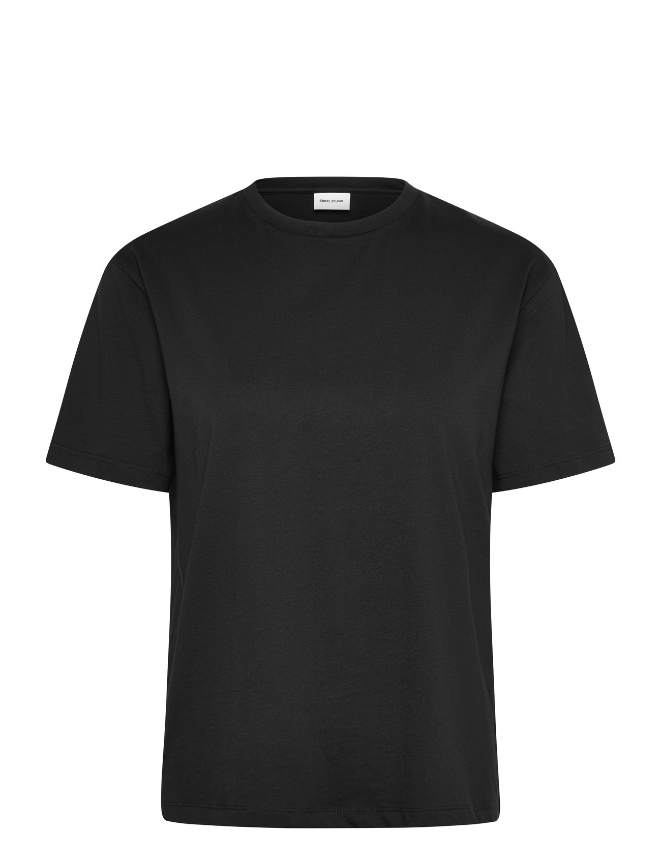 ENKEL STUDIO Basic O-Neck Tee S/S Schwarz - XS - Damen