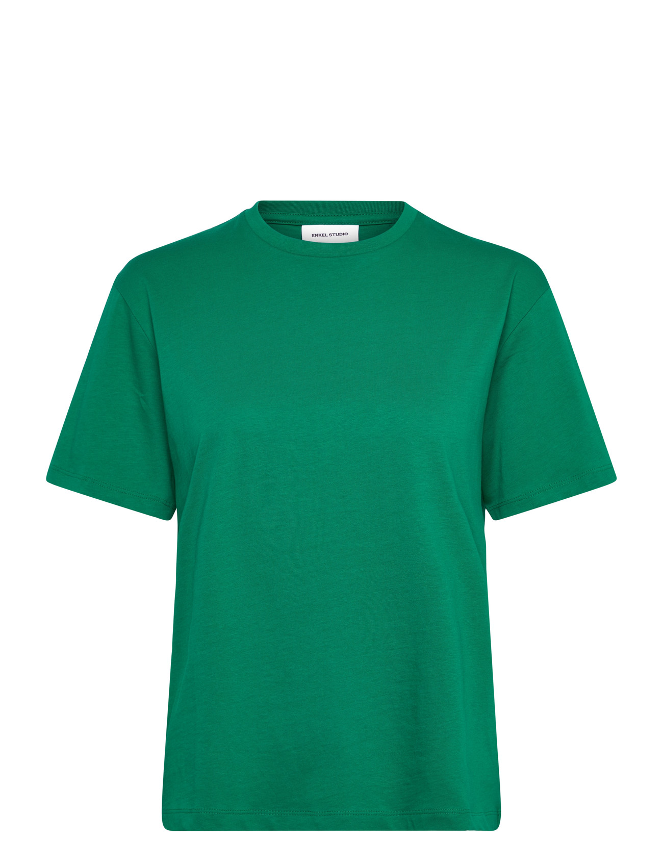 ENKEL STUDIO Basic O-Neck Tee S/S Grün - M - Damen