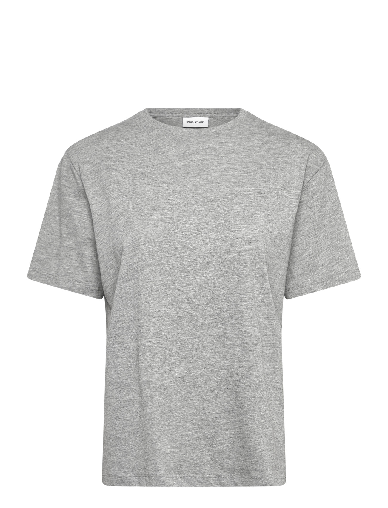 ENKEL STUDIO Basic O-Neck Tee S/S Grau - S - Damen