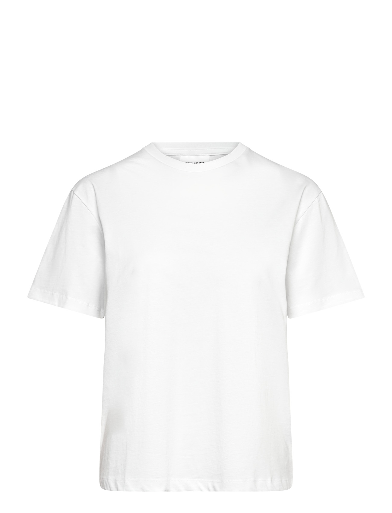 ENKEL STUDIO Basic O-Neck Tee S/S Weiß - S - Damen
